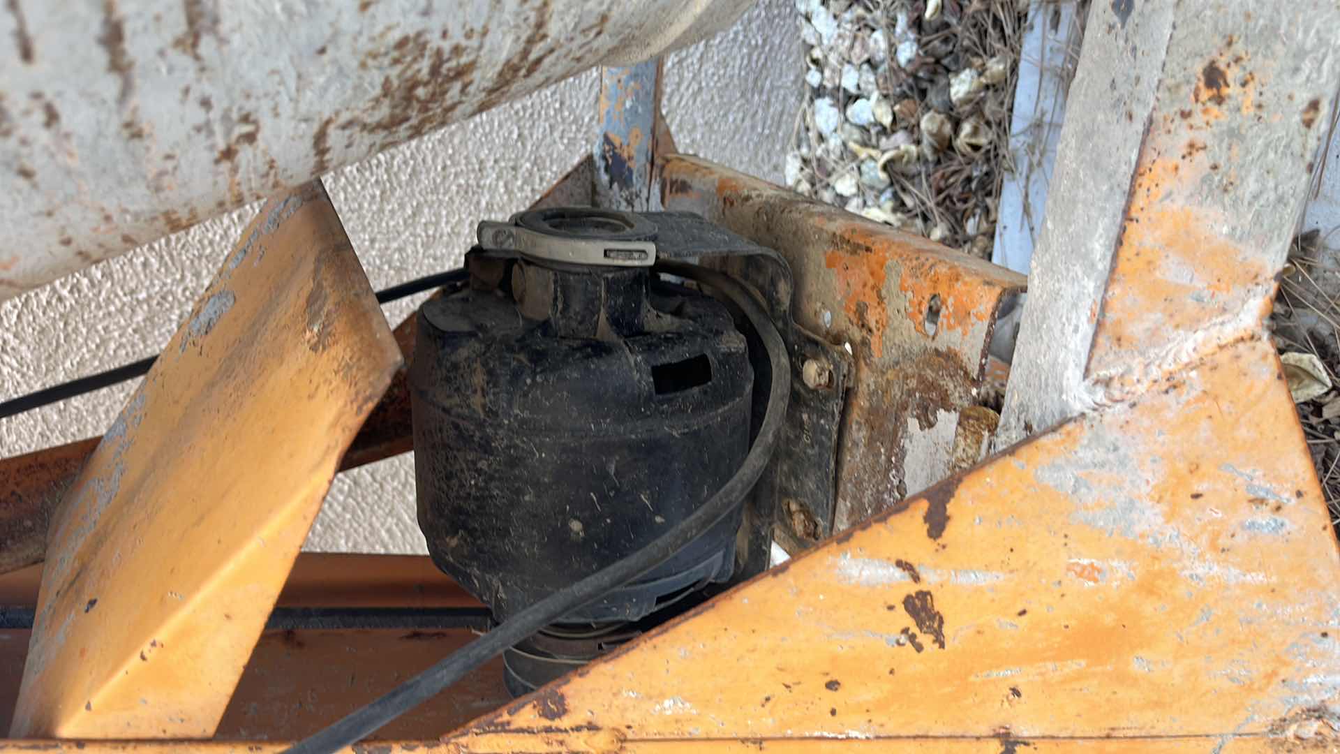 Photo 1 of BACKYARD/GARDEN DECOR MONTGOMERY WARD AS IS ELECTRIC CEMENT MIXER 41” X 25” X H 46”