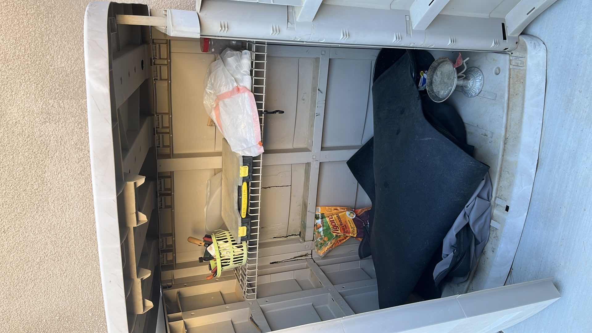 Photo 1 of BACKYARD/GARDEN DECOR SHED CONTENTS INSIDE INCLUDED 55” X 20” X H 54.5”