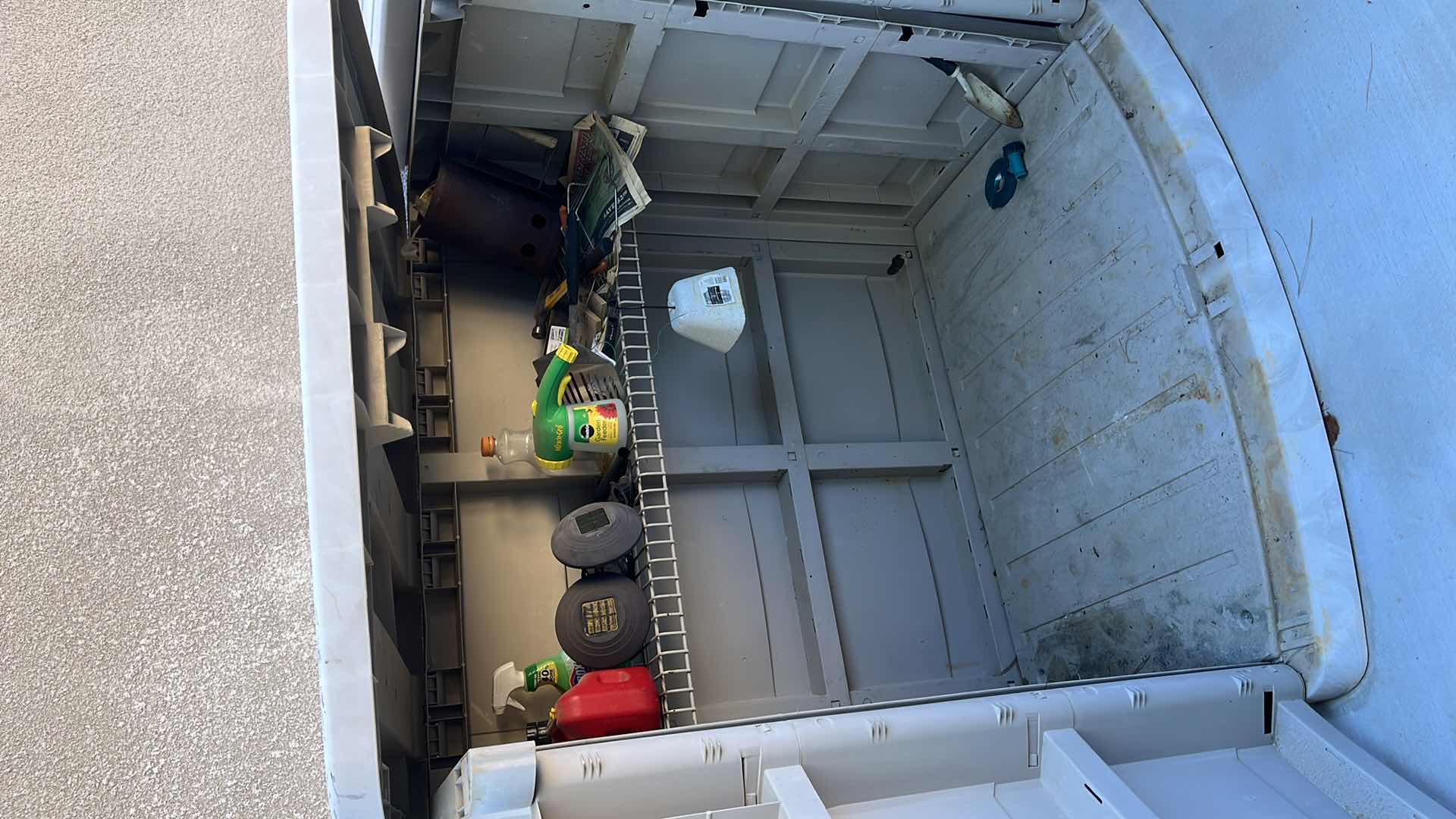 Photo 3 of BACKYARD/GARDEN DECOR SHED CONTENTS INCLUDED 55” X 20” X H 54.5”