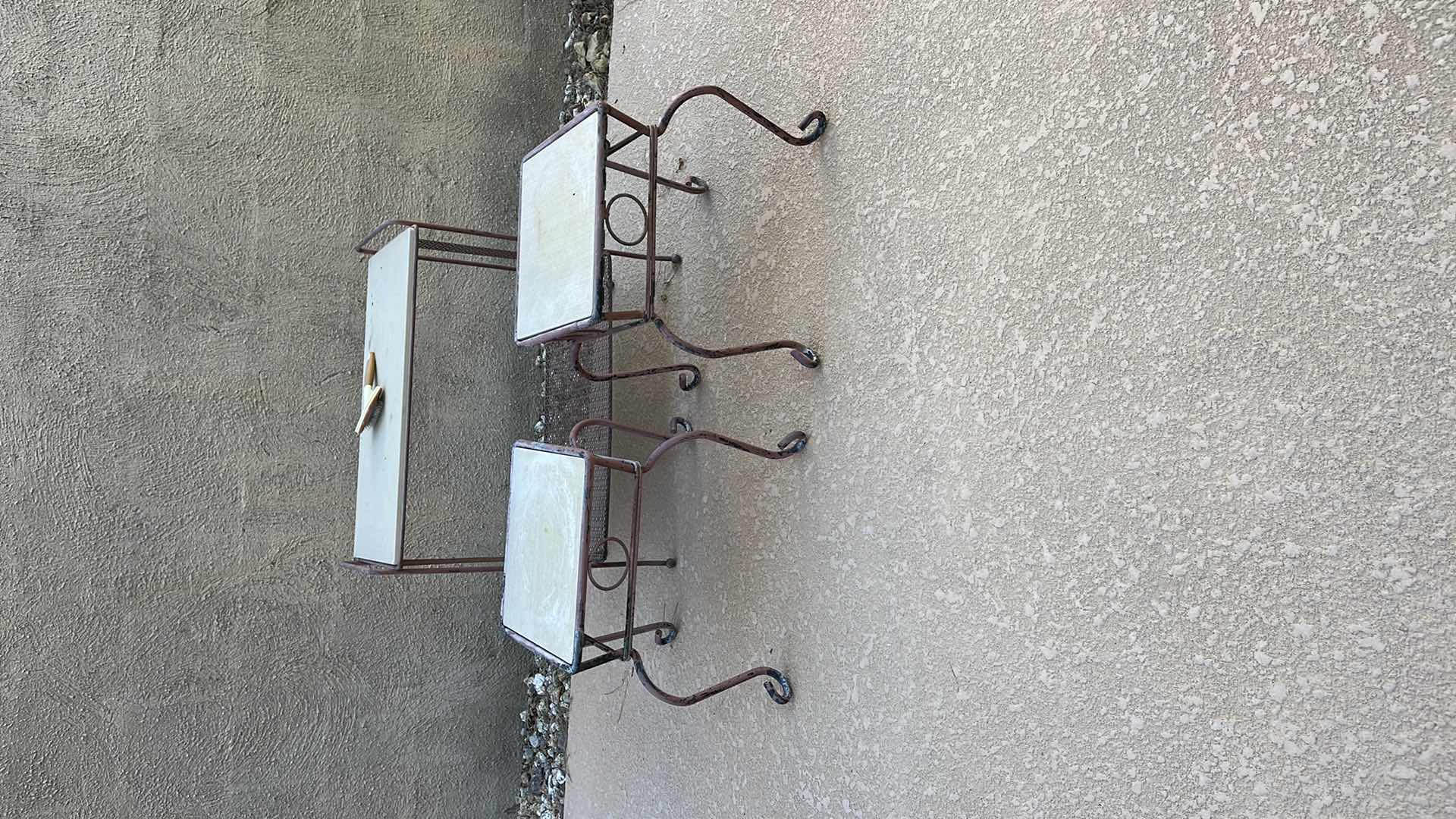 Photo 3 of BACKYARD/GARDEN DECOR TWO SMALLER STANDS 13” X 13” X H 14.25” ONE LARGER STAND 24” X 13” X H 22”