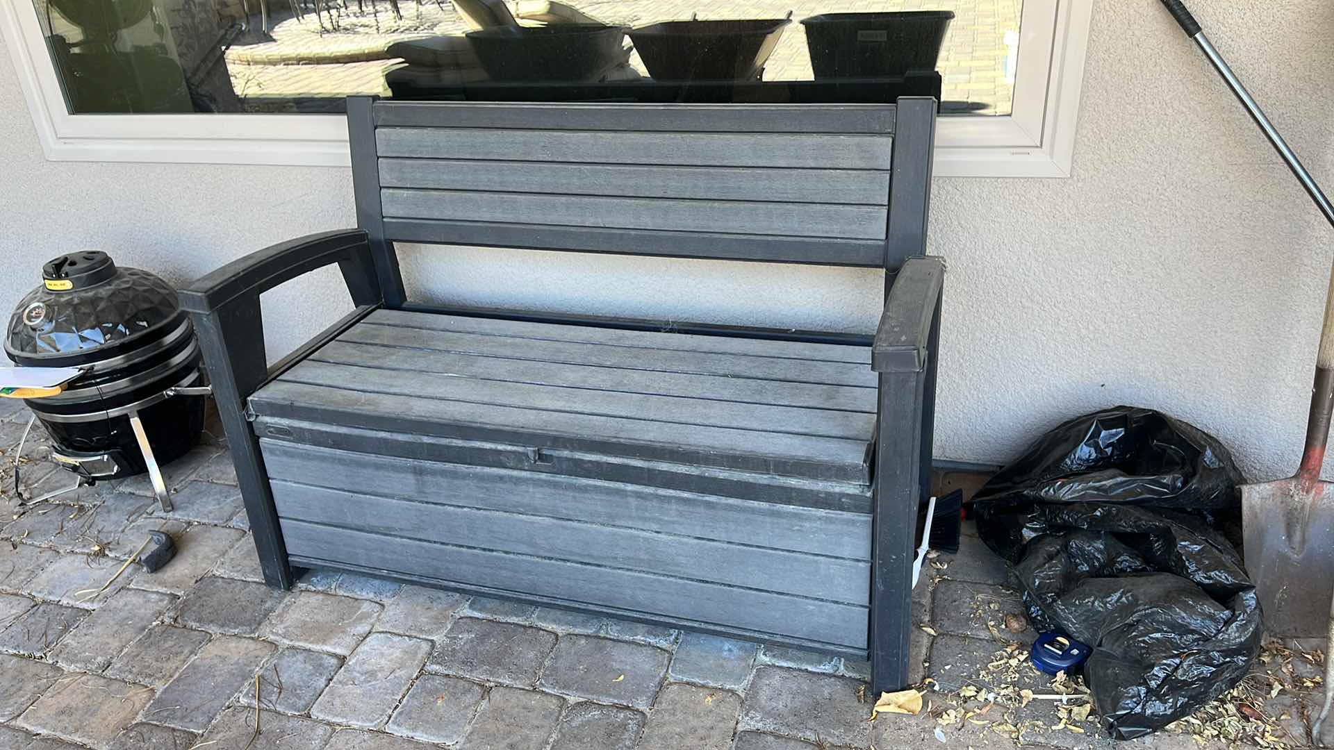 Photo 1 of BACKYARD/GARDEN DECOR BENCH WITH INVENTORY HOLDER 52” X 23” X H 35”