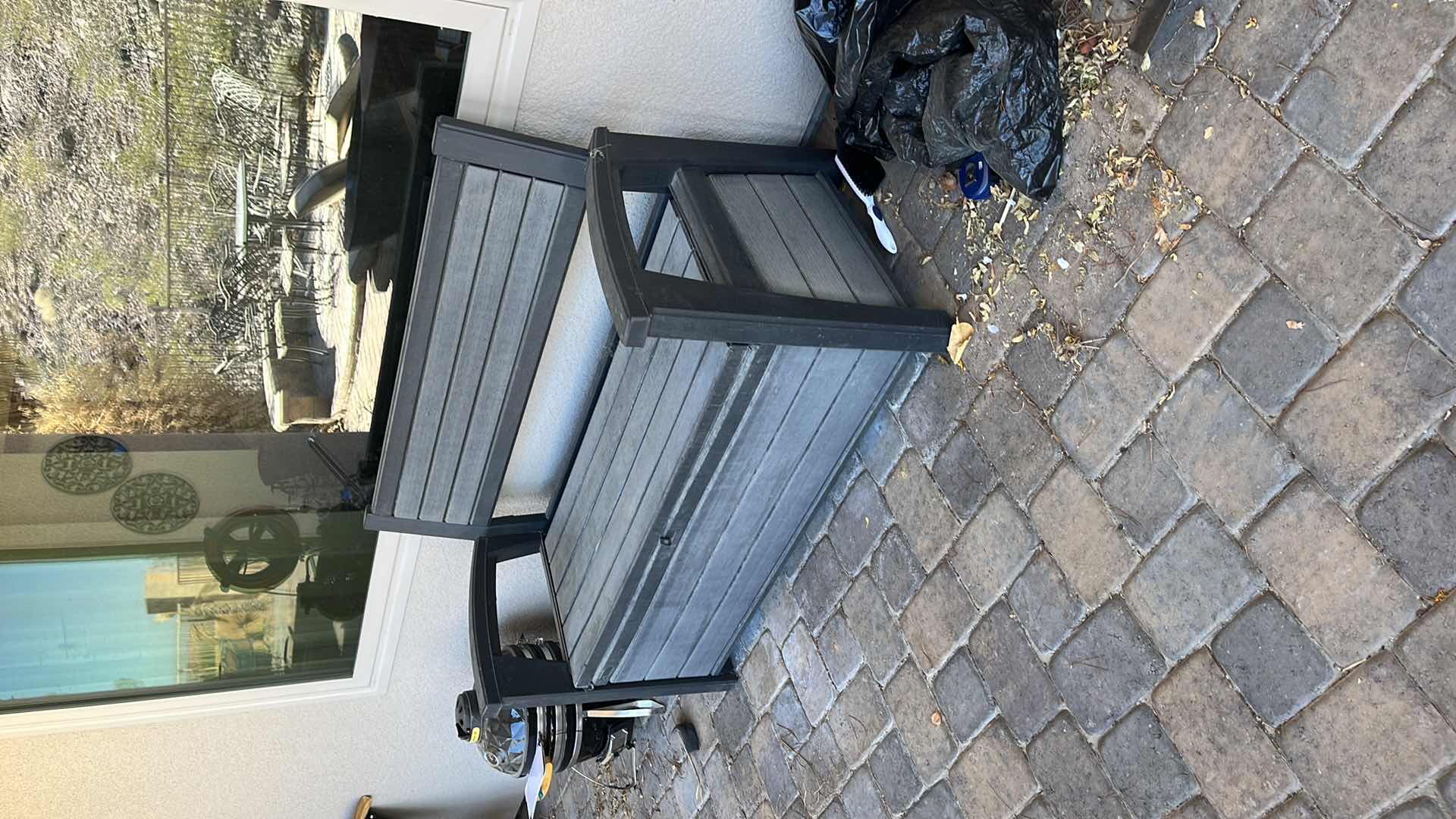 Photo 1 of BACKYARD/GARDEN DECOR BENCH WITH INVENTORY HOLDER 52” X 23” X H 35”