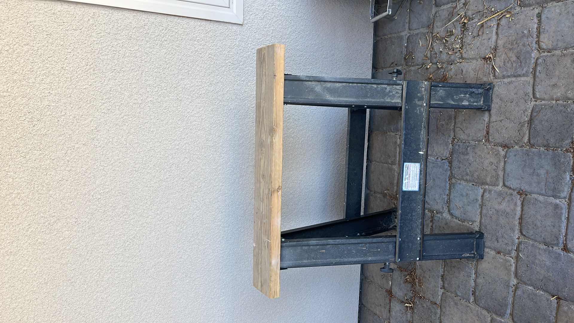 Photo 1 of FOLDABLE SAWHORSES TWO HARBOR FREIGHT 32” X 5.5” X H 37”