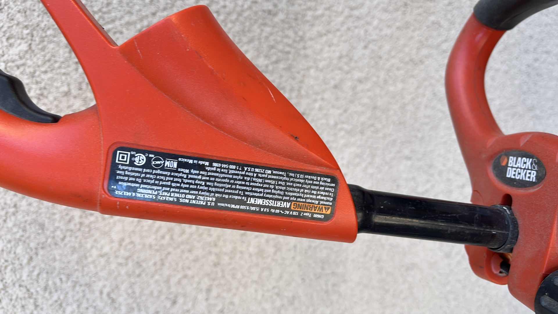 Photo 1 of ELECTRIC WEED/GRASS TRIMMER GRASSHOG BLACK AND DECKER 14” X H 49”