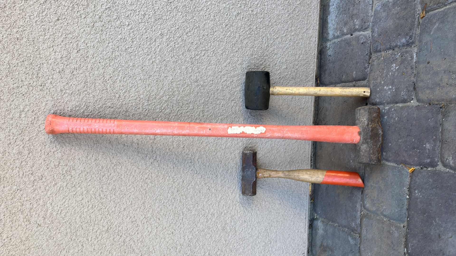 Photo 3 of HAMMERS SET OF 3, ONE 5.5” X H 14”, TWO 5” X H 14.5”, THIRD 6.5” X H 34”