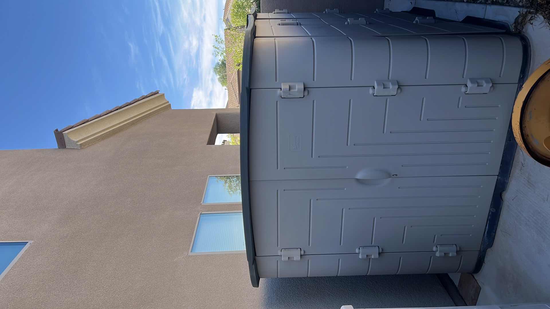 View 3 of BACKYARD/GARDEN DECOR LARGE SHED CONTENTS INCLUDED 77” X 110” X H 77.5”