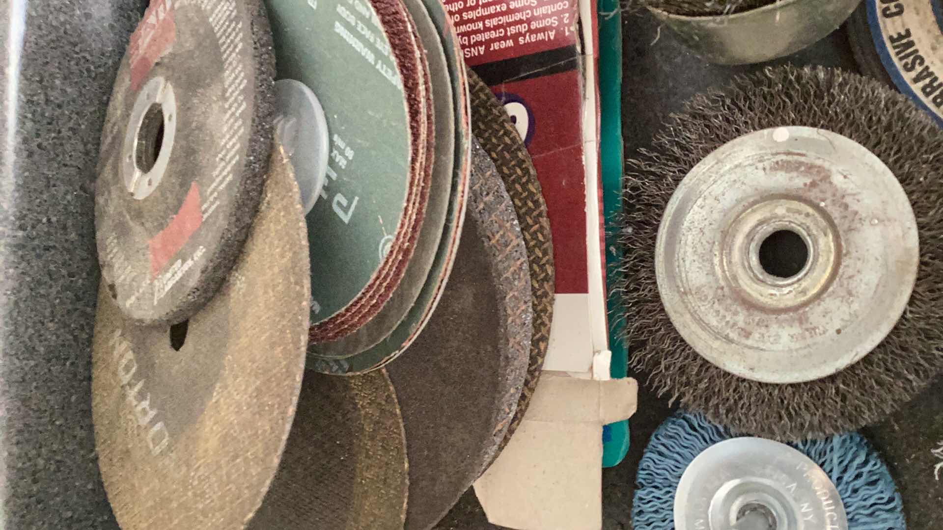 Photo 1 of SANDING DISCS AND METAL BRUSHES