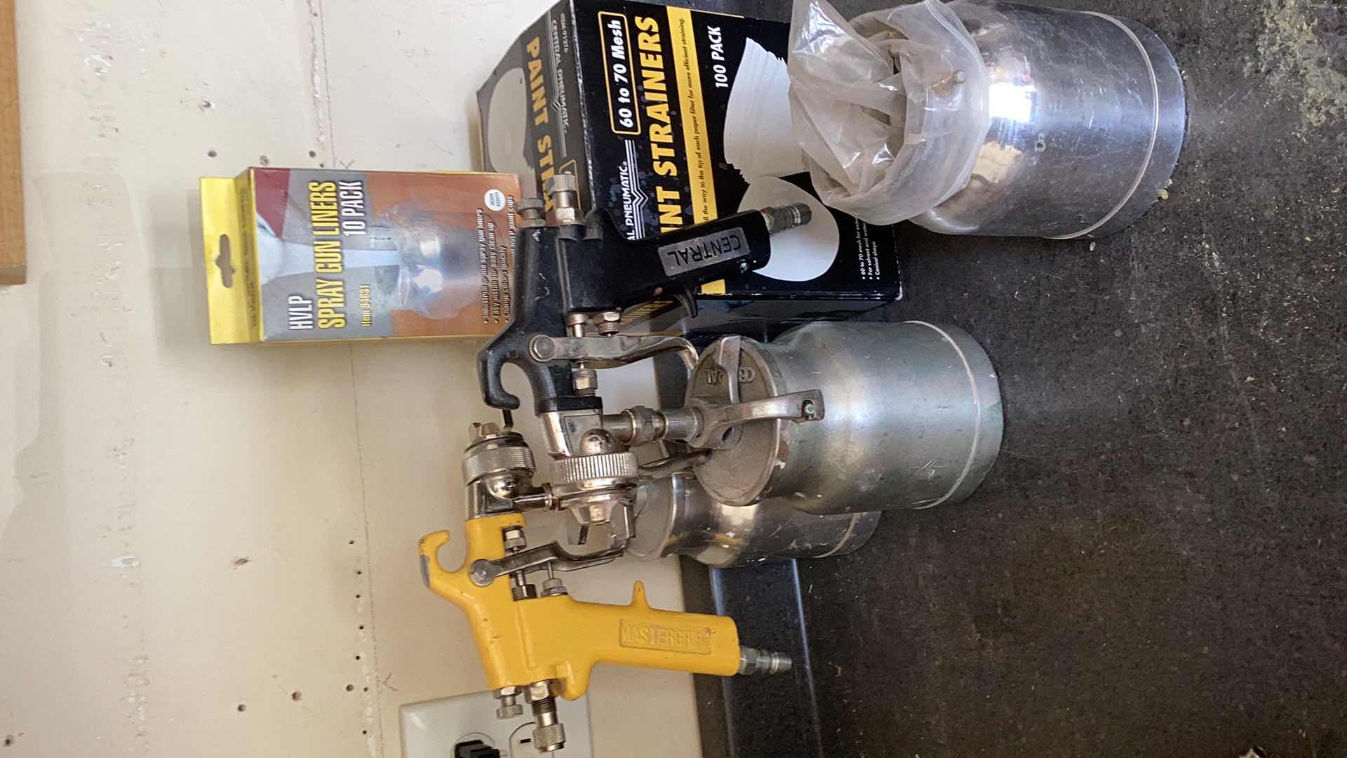 Photo 1 of 2 PAINT SPRAYERS WITH STRAINERS, HOLDER  AND LINERS
