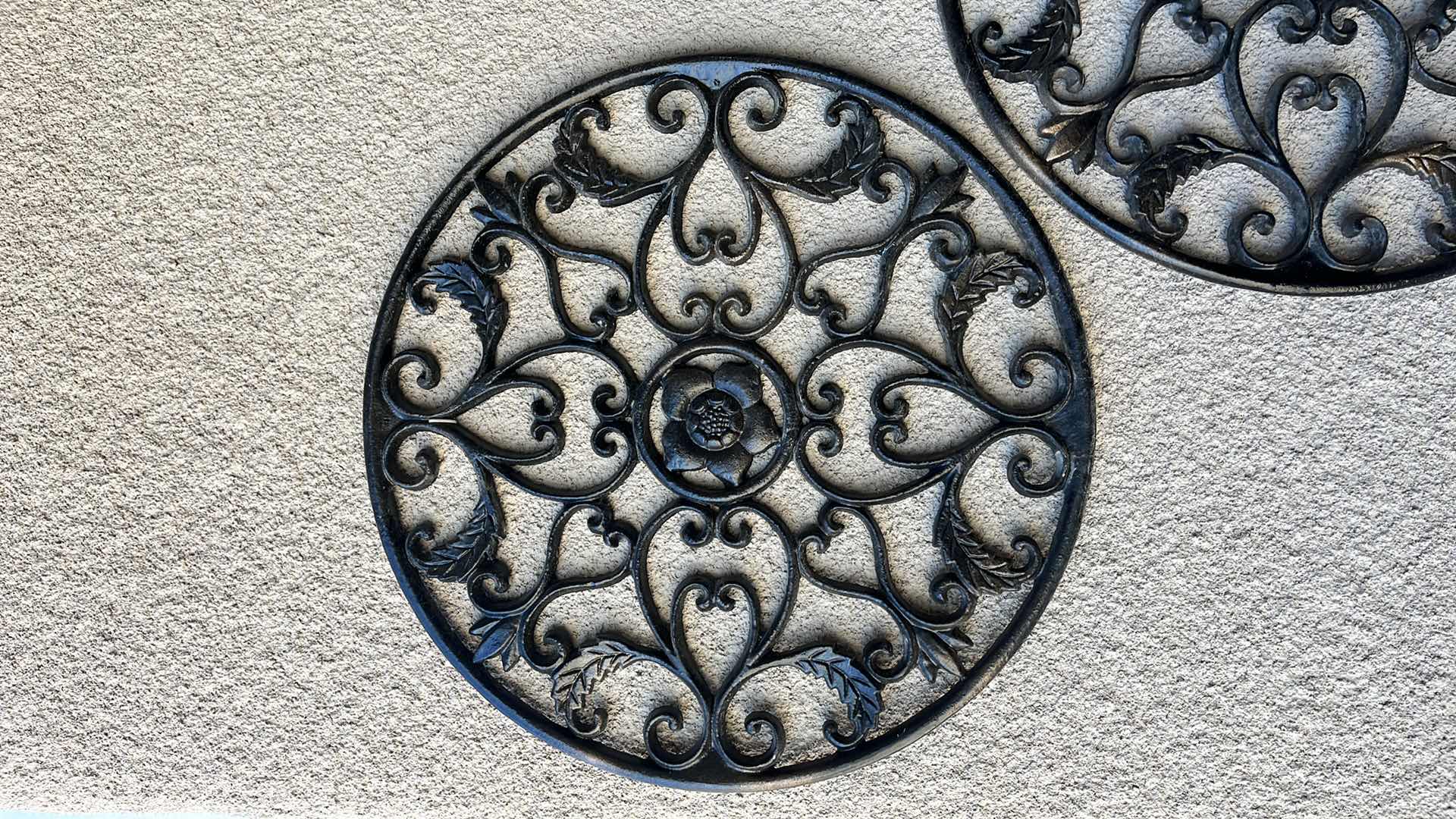 Photo 1 of HOME DECOR TWO HANGING FLORAL DECORATIONS 17” X 17”