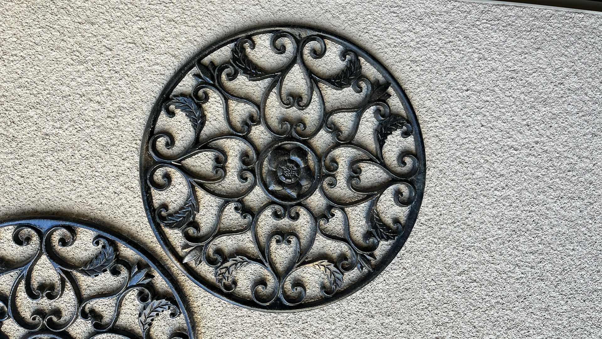 Photo 1 of HOME DECOR TWO HANGING FLORAL DECORATIONS 17” X 17”