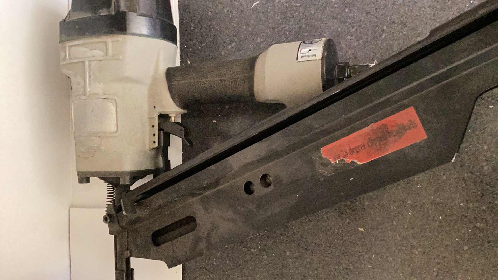 Photo 1 of CENTRAL PNEUMATIC CONTRACTOR SERIES NAIL GUN WITH NAILS