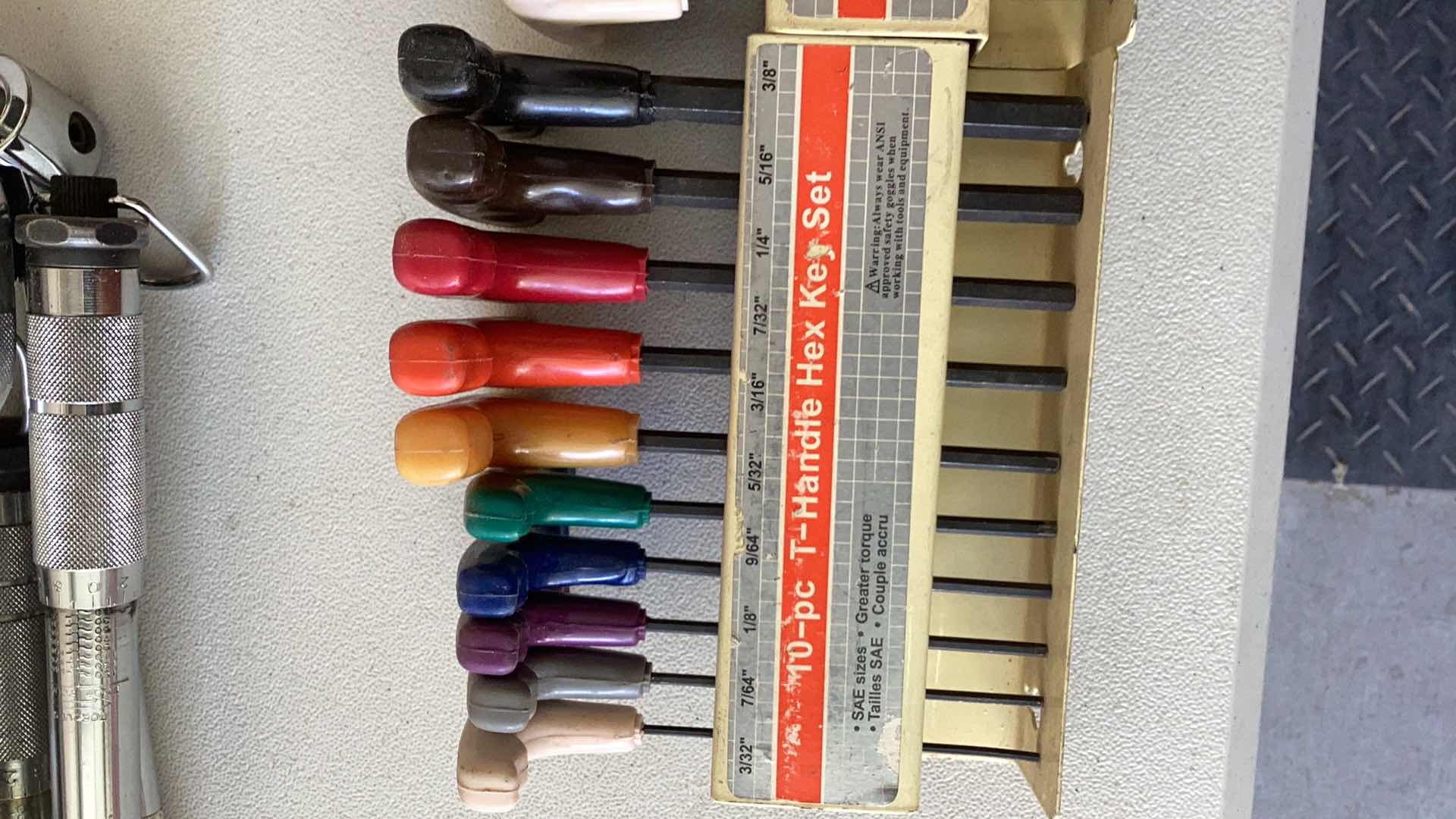 Photo 1 of 2 TEN PIECE T-HANDLE HEX SET STANDARD AND METRIC