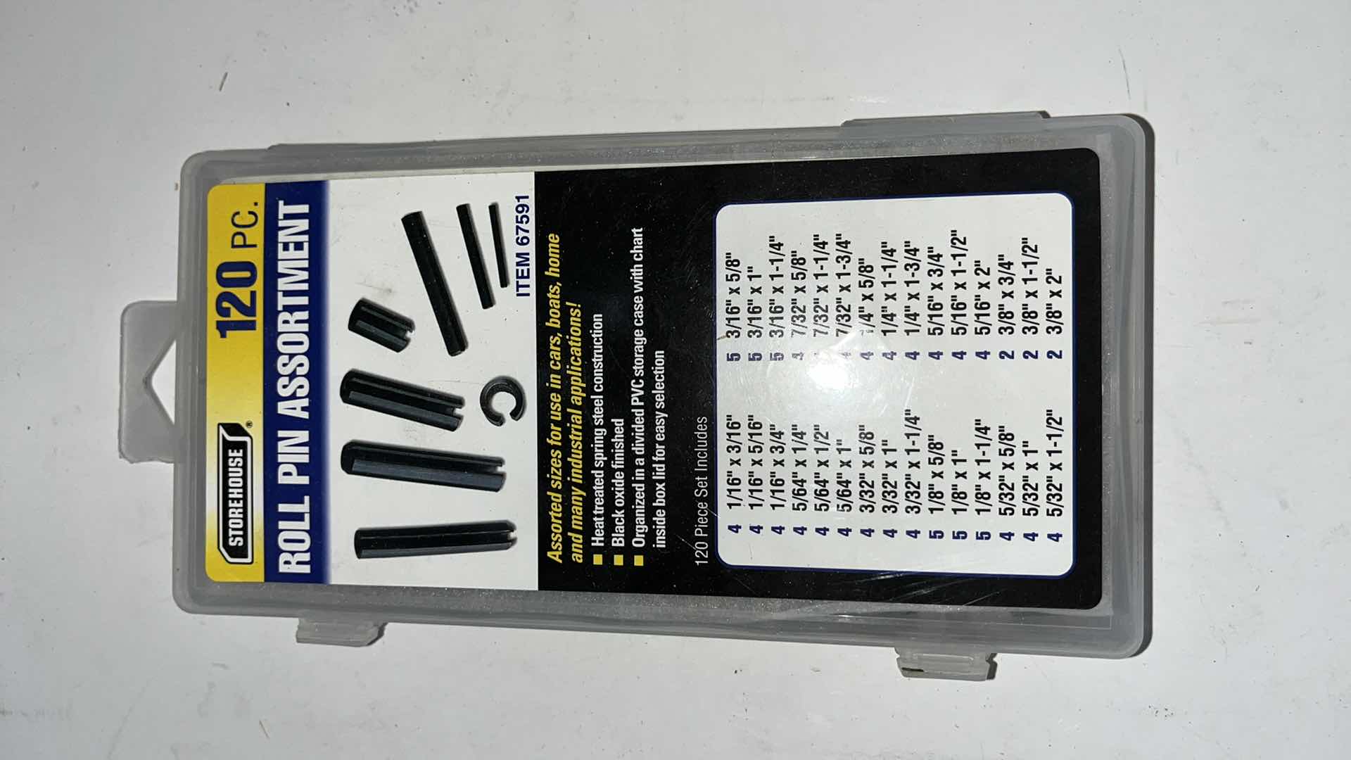 Photo 1 of ROLL PIN SET OF 120 PIECES