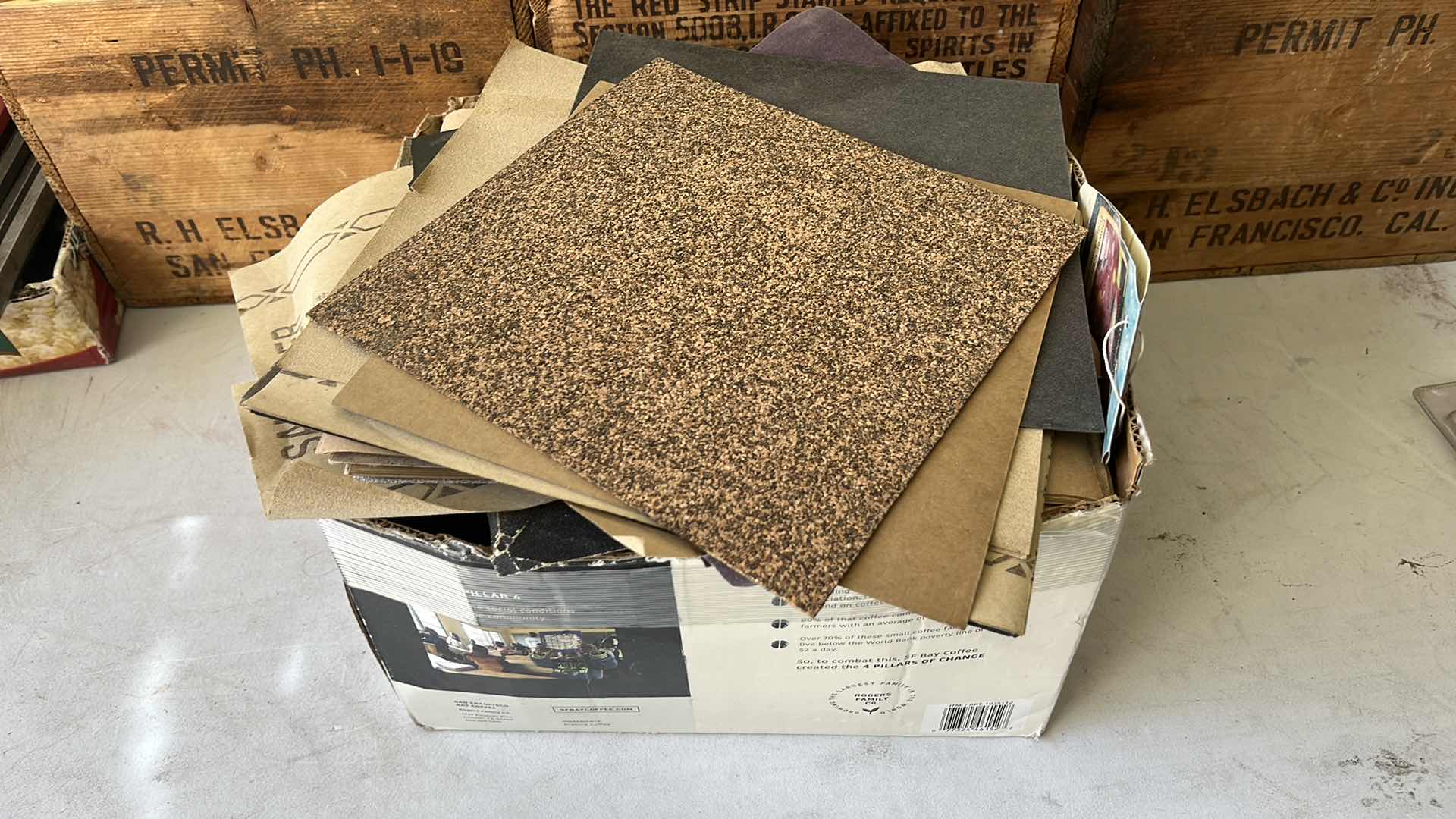 Photo 2 of ASSORTED LOOSE SANDPAPER AND GRINDING WHEELS