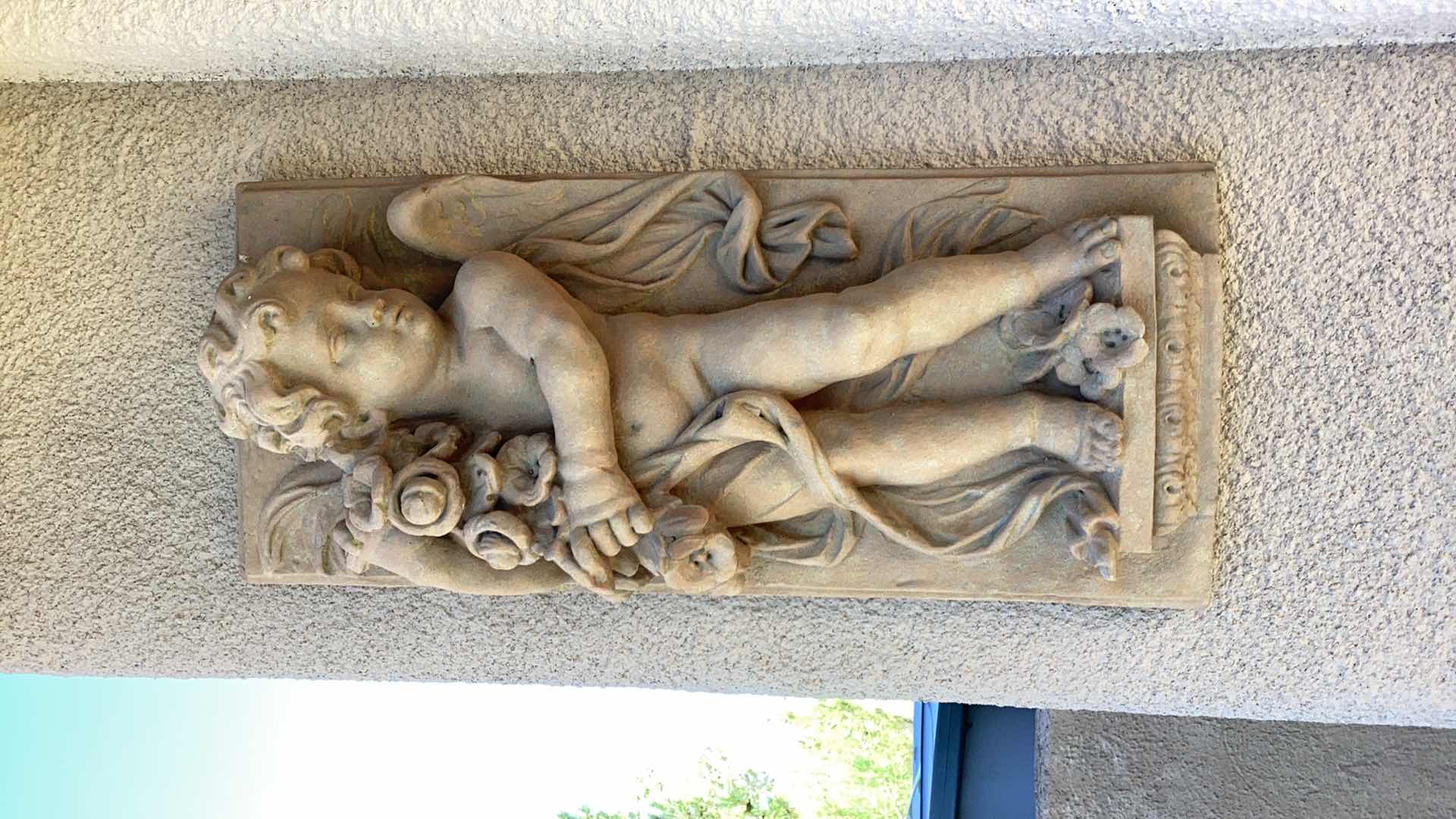 Photo 1 of 2 CHERUB ANGELS GARDEN DECOR 30” TALL