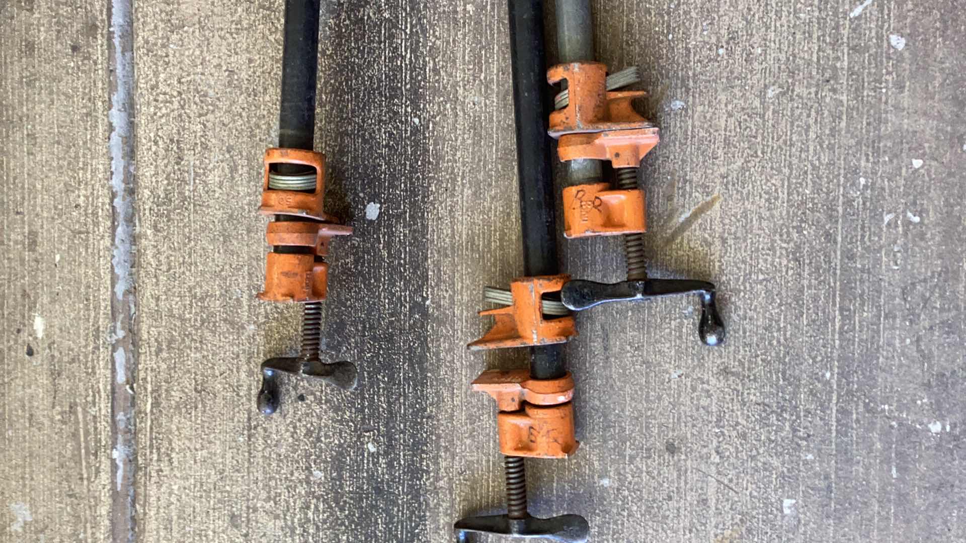 Photo 1 of 3 VINTAGE PIPE CLAMP SET