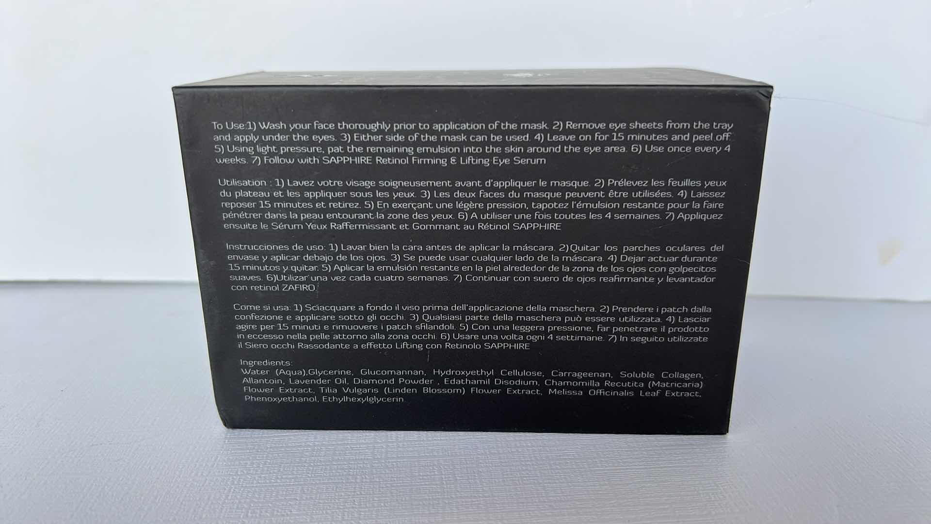 Photo 1 of KRISTALS COSMETICS - DIAMOND SELECT ANTI GRAVITY SPARK EYE MASK