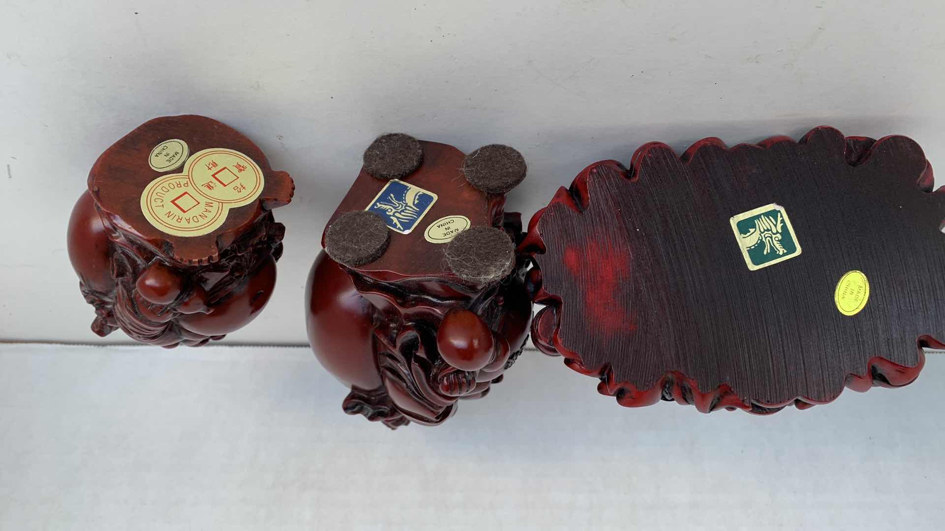 Photo 1 of 3 REDSTONE CHINESE STATUTES TALLEST IS 6”