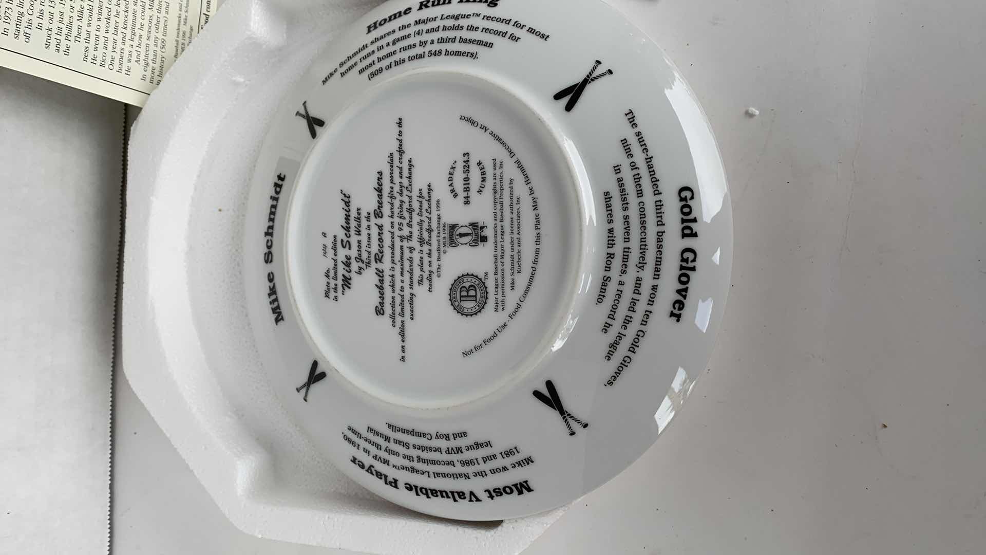 Photo 1 of BRADFORD EXCHANGE MIKE SCHMIDT PLATE