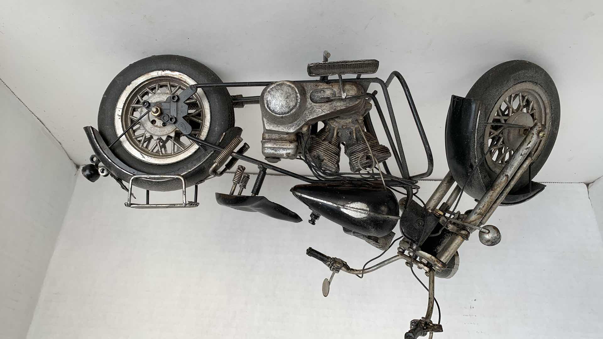Photo 1 of METAL MOTORCYCLE AND BABY CARRIAGE