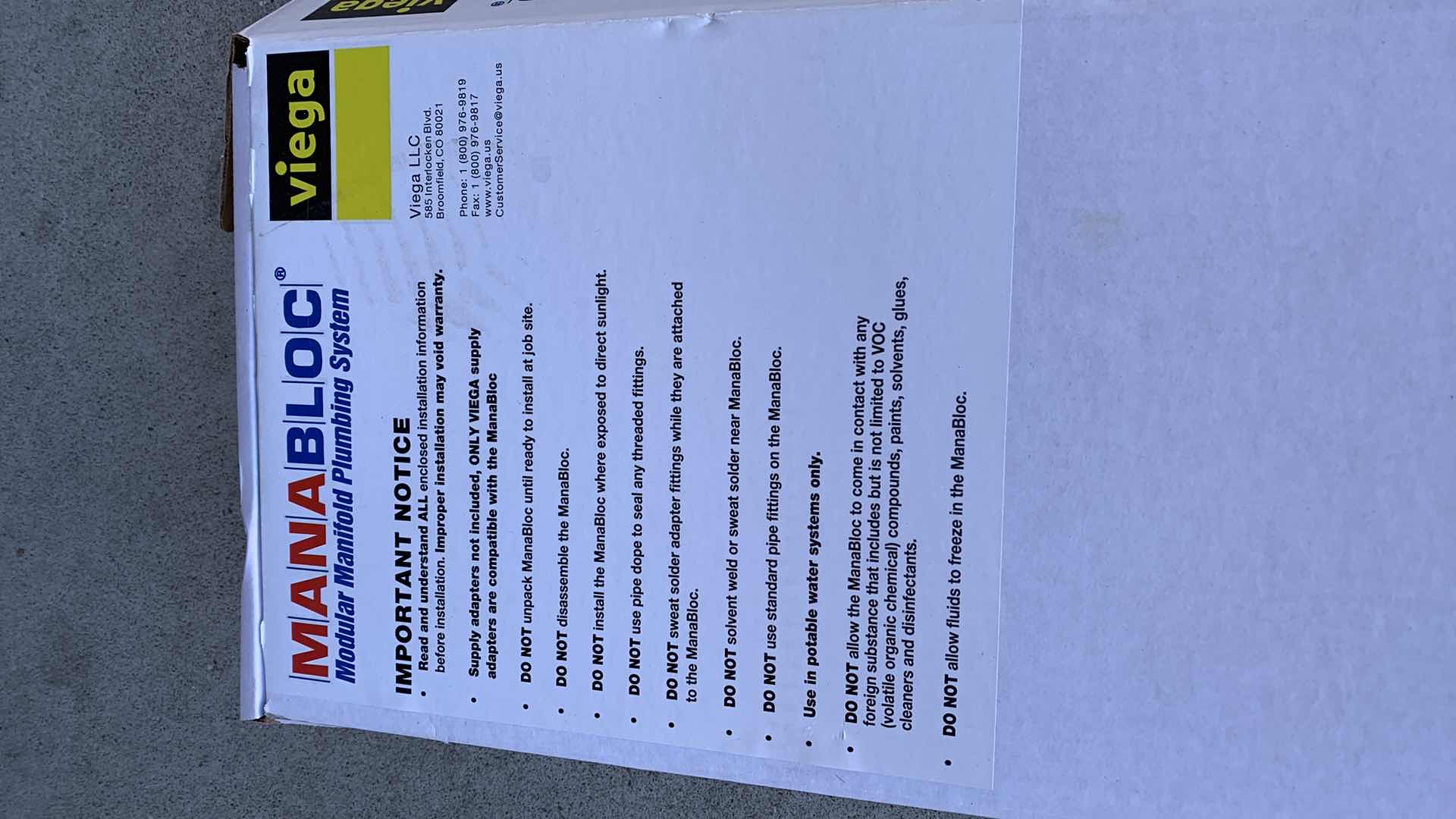 Photo 1 of MANA BLOCK MODULAR MANIFOLD PLUMBING SYSTEM