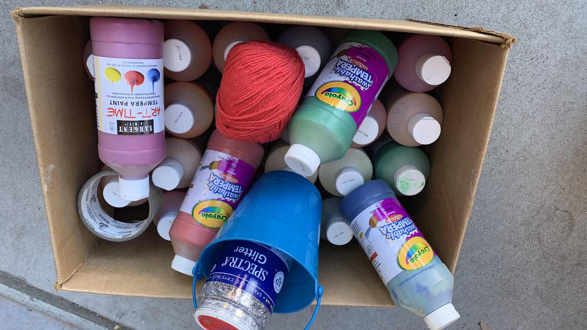 Photo 1 of BOX OF WASHABLE PAINT