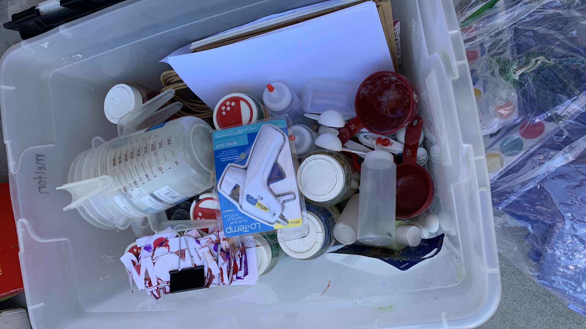 Photo 1 of 2 CONTAINERS IF ART SUPPLIES