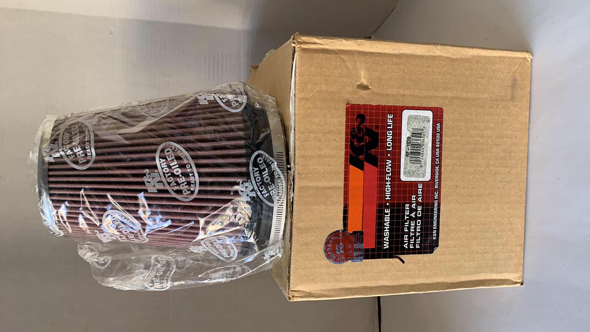 Photo 1 of K&N AIR FILTER AND JUMPER CABLES