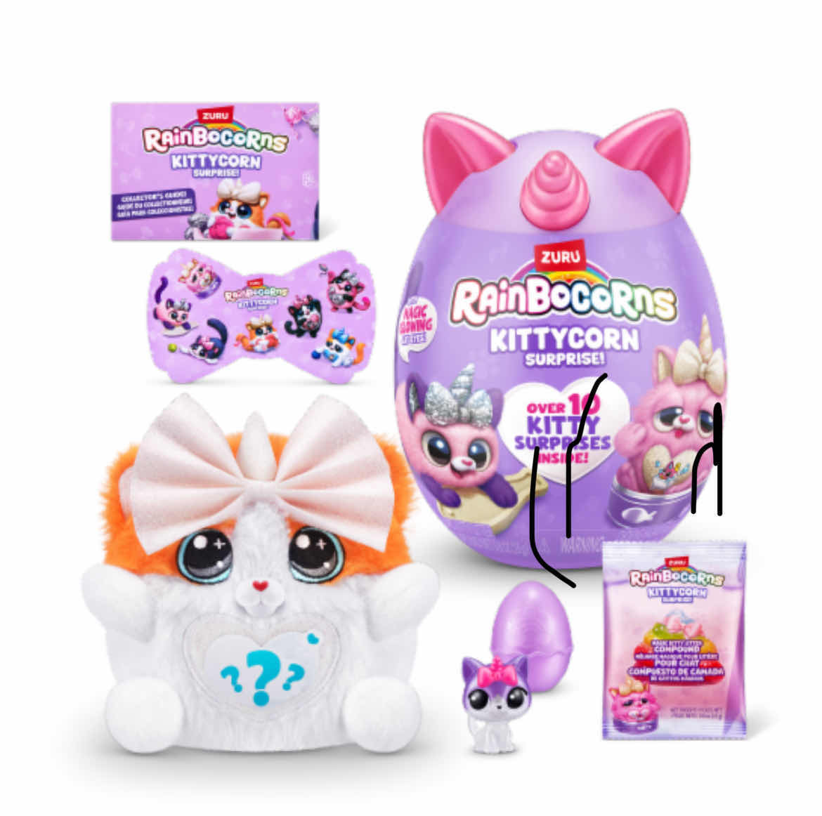 Photo 1 of 3 - BRAND NEW ZURU RAINBOCORNS KITTYCORN SURPRISE! OVER 10 SURPRISES INSIDE