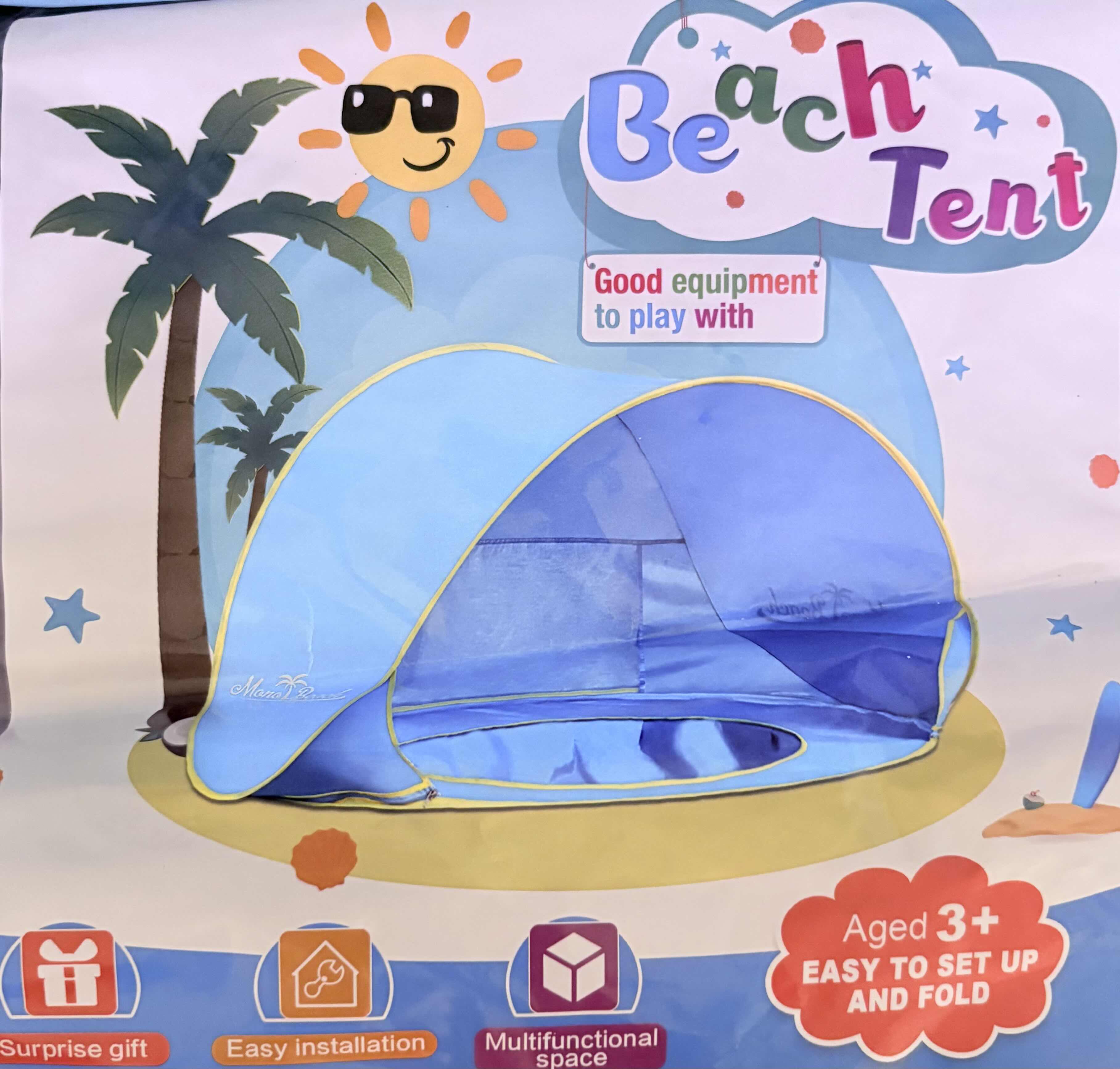 Photo 1 of 2 BRAND NEW SUN SMART POP-UP SUN SHELTER W/ BREATHABLE WINDOW AND 1 MONO BEACH BEACH TENT