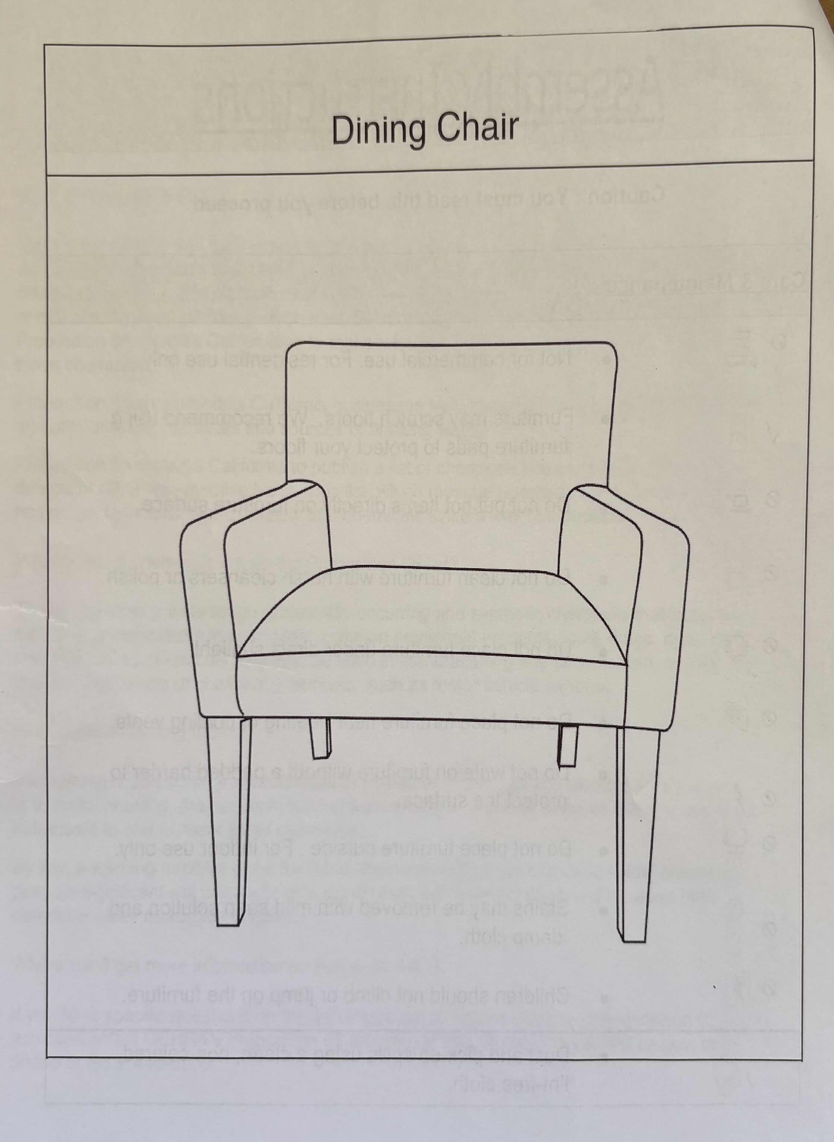 Photo 1 of BRAND NEW - NOBLE HOUSE UPHOLSTERED GREY DINING CHAIR