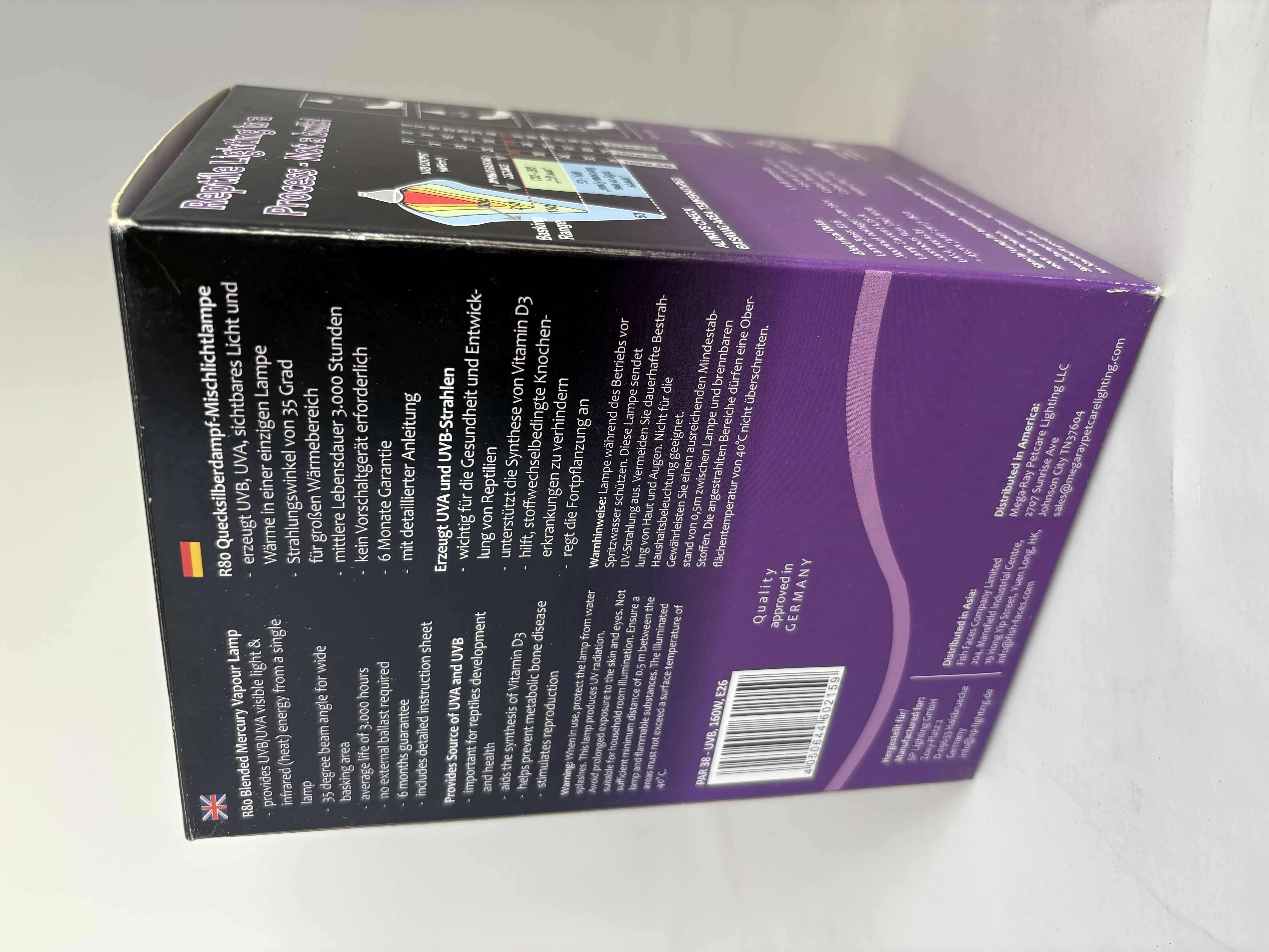 Photo 1 of BRAND NEW - MEGA-RAY MERCURY VAPOR LAMP UV OUTPUT (160W), HYGGER FULL SPECTRUM SUBMERSIBLE HIDDEN PLANT LIGHT (14W), HYGGER FULL SPECTRUM AQUARIUM 46”-52” EXTENDABLE LED LIGHT (32W) PET REPTILE LIGHT