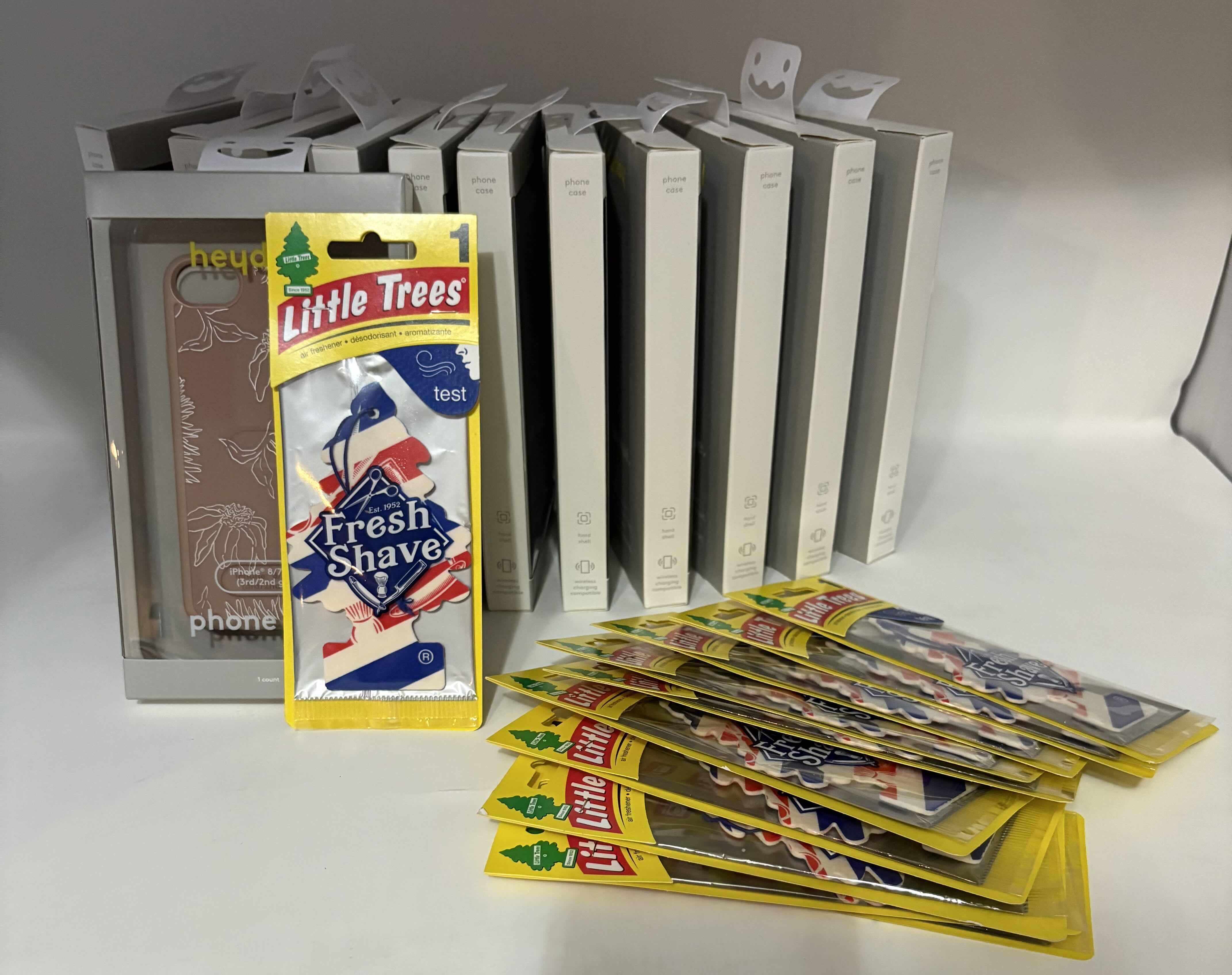 Photo 1 of BRAND NEW ASSORTMENT OF IPHONE 8 I-PHONE 7 & I PHONE SE CASES. CAR AIR FRESHENER