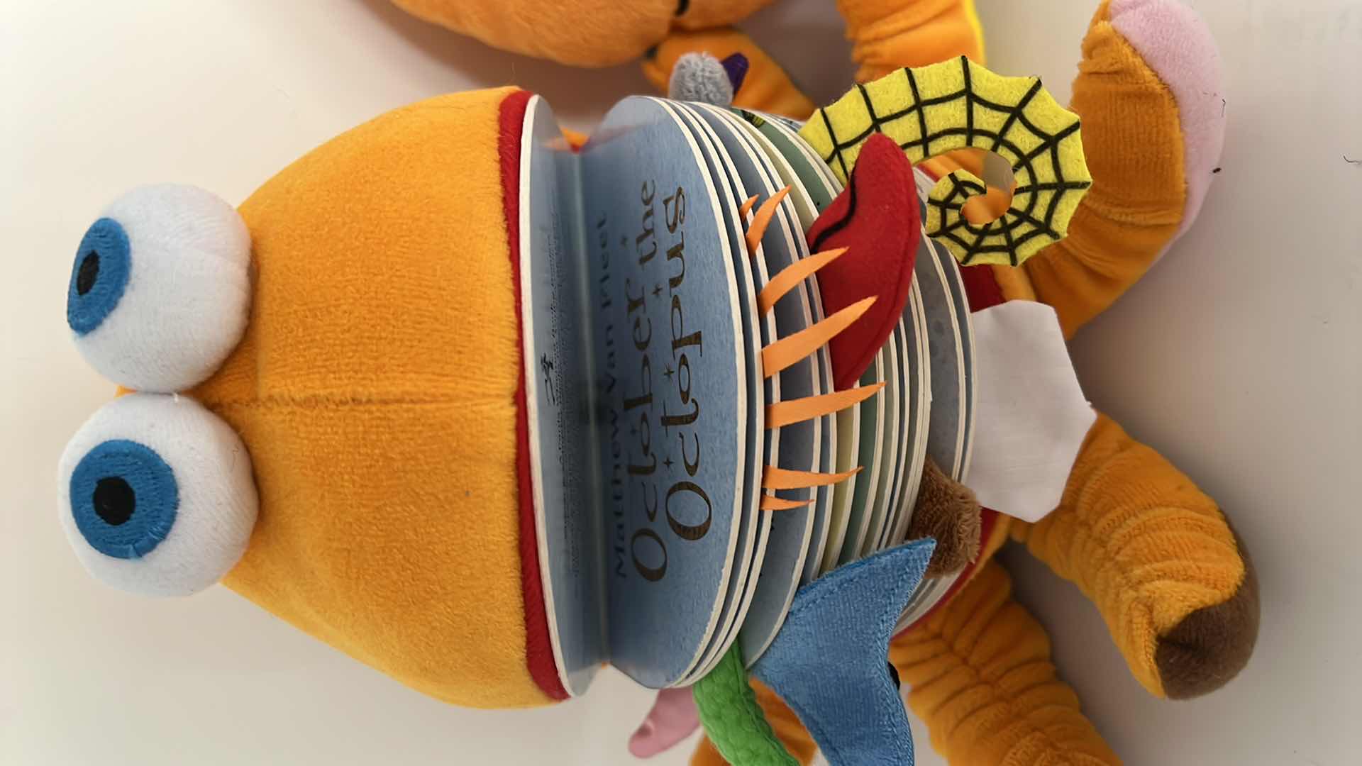 Photo 1 of BABY TOYS. LIKE NEW. PLUSH SENSORY TOYS/BOOK “OCTOBER THE OCTOPUS”