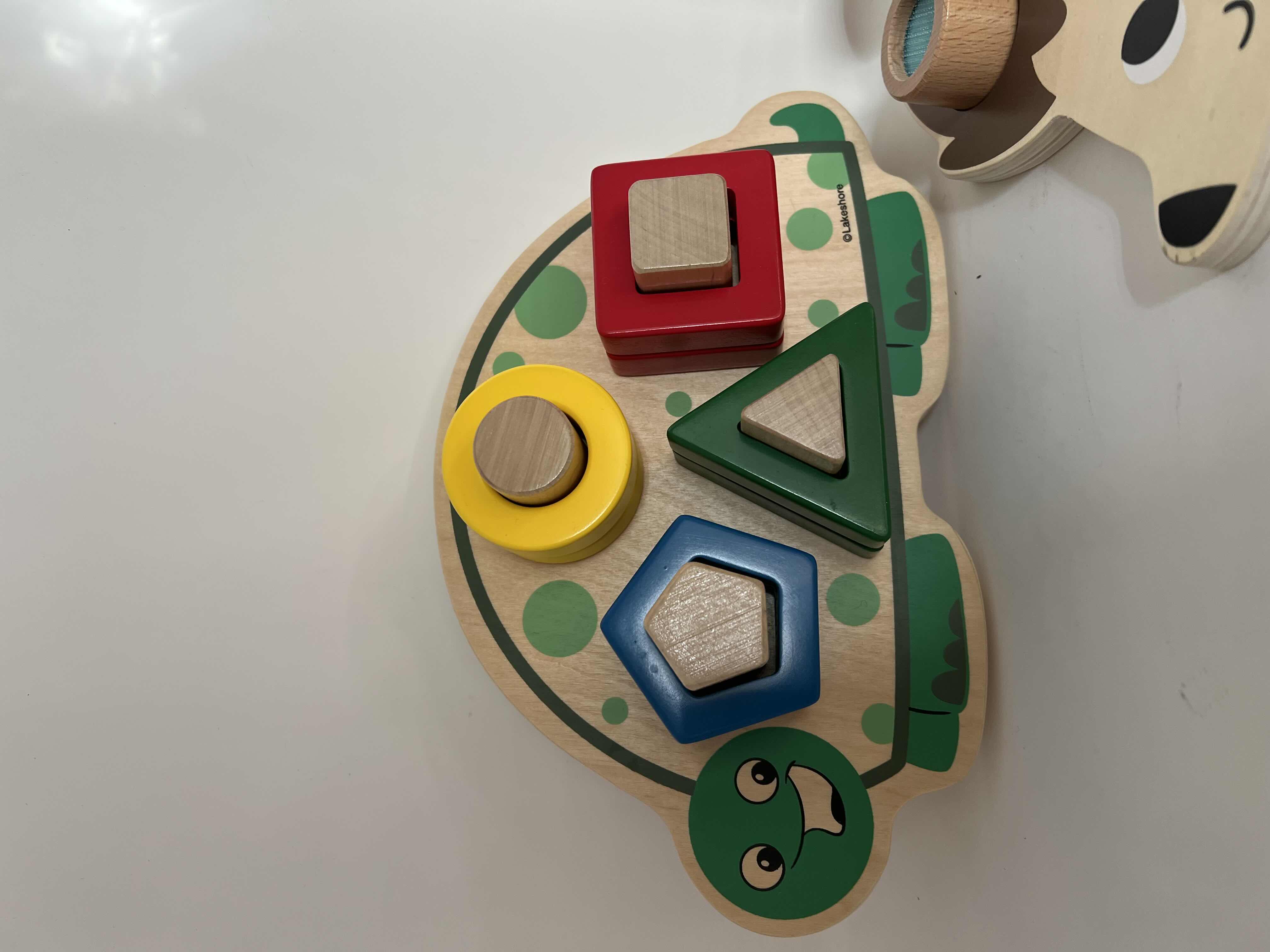 Photo 1 of 2-WOODEN BABY TOY PUZZLES. SENSORY PLAY.