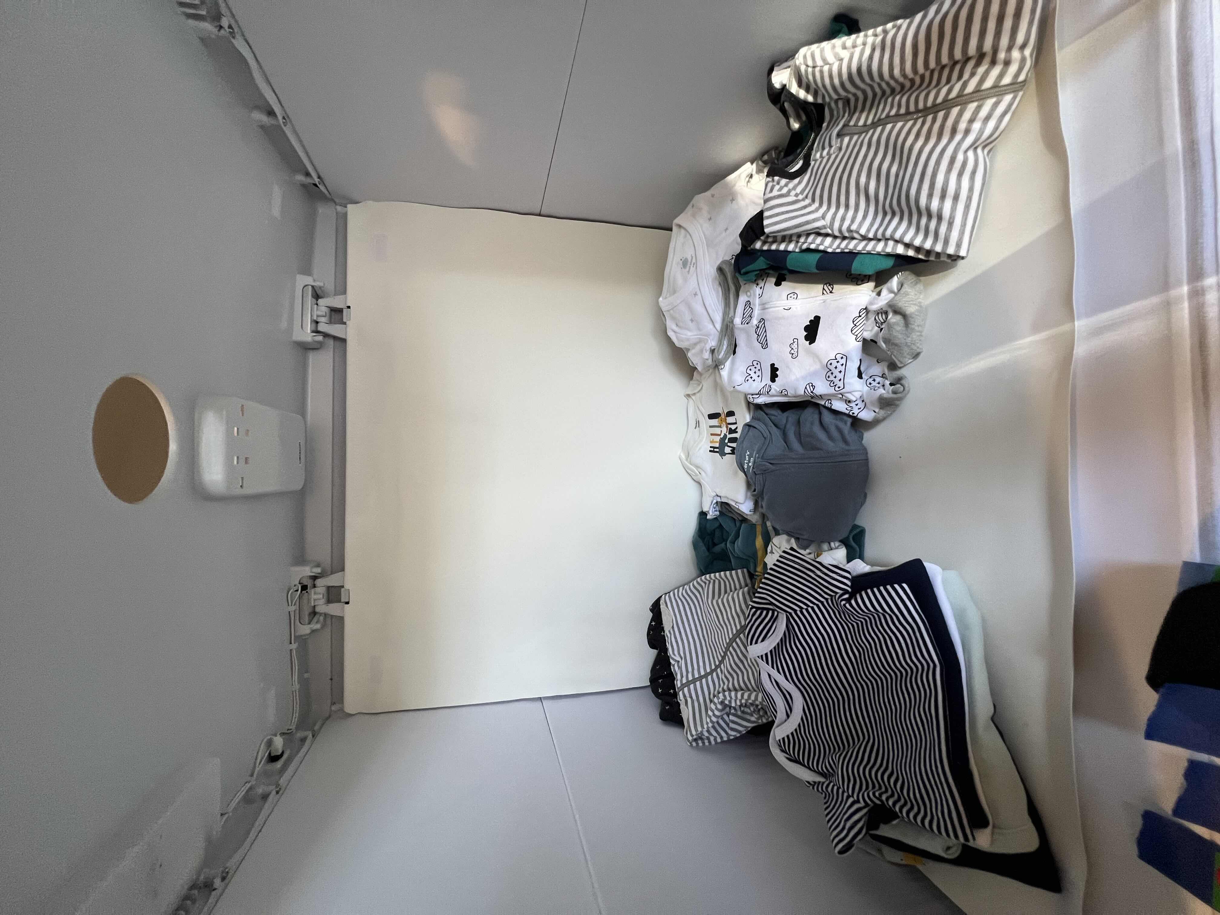 Photo 2 of 20-GENTLY USED BABY CLOTHES. VARIETY OF ONSIES, FEET PAJAMAS MATCHING SETS. GREAT FOR BOTH GIRLS AND BOYS.