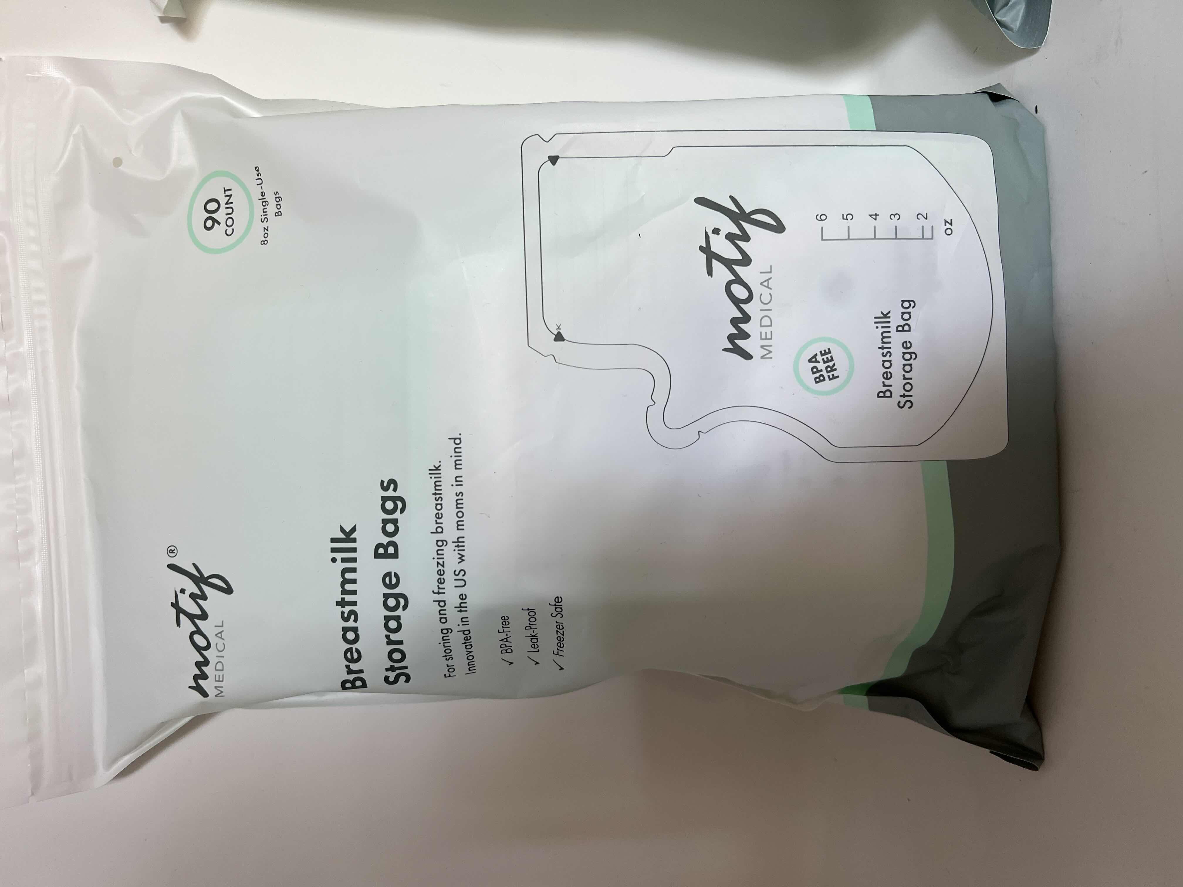 Photo 1 of 3-BRAND NEW IN BOX MOTIF BREAST MILK STORAGE BAGS. 3 BAGS OF 90.