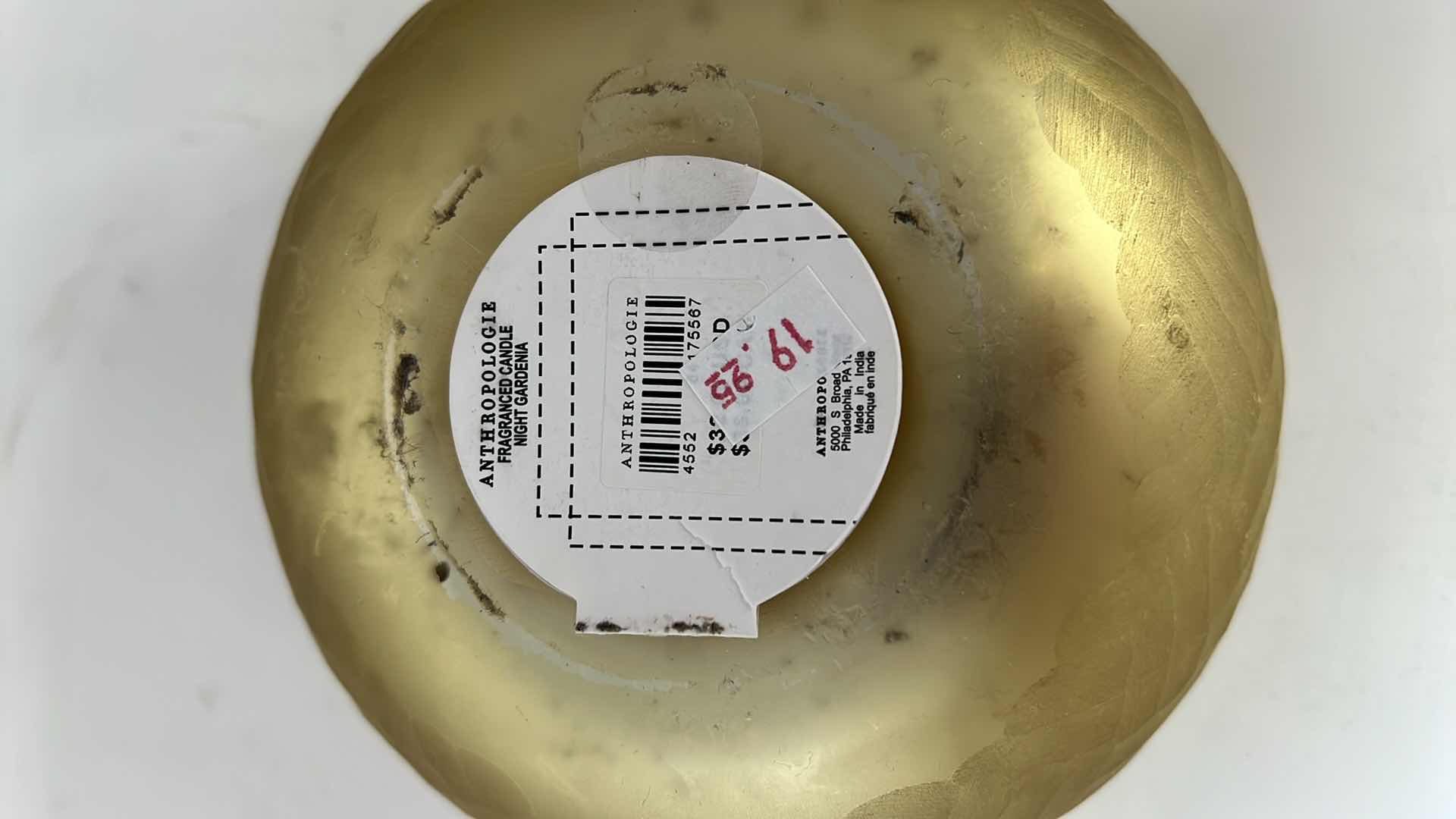 Photo 3 of BRAND NEW ANTHROPOLOGY 3 WICK CANDLE. 15 OZ “NIGHT GARDENIA.”