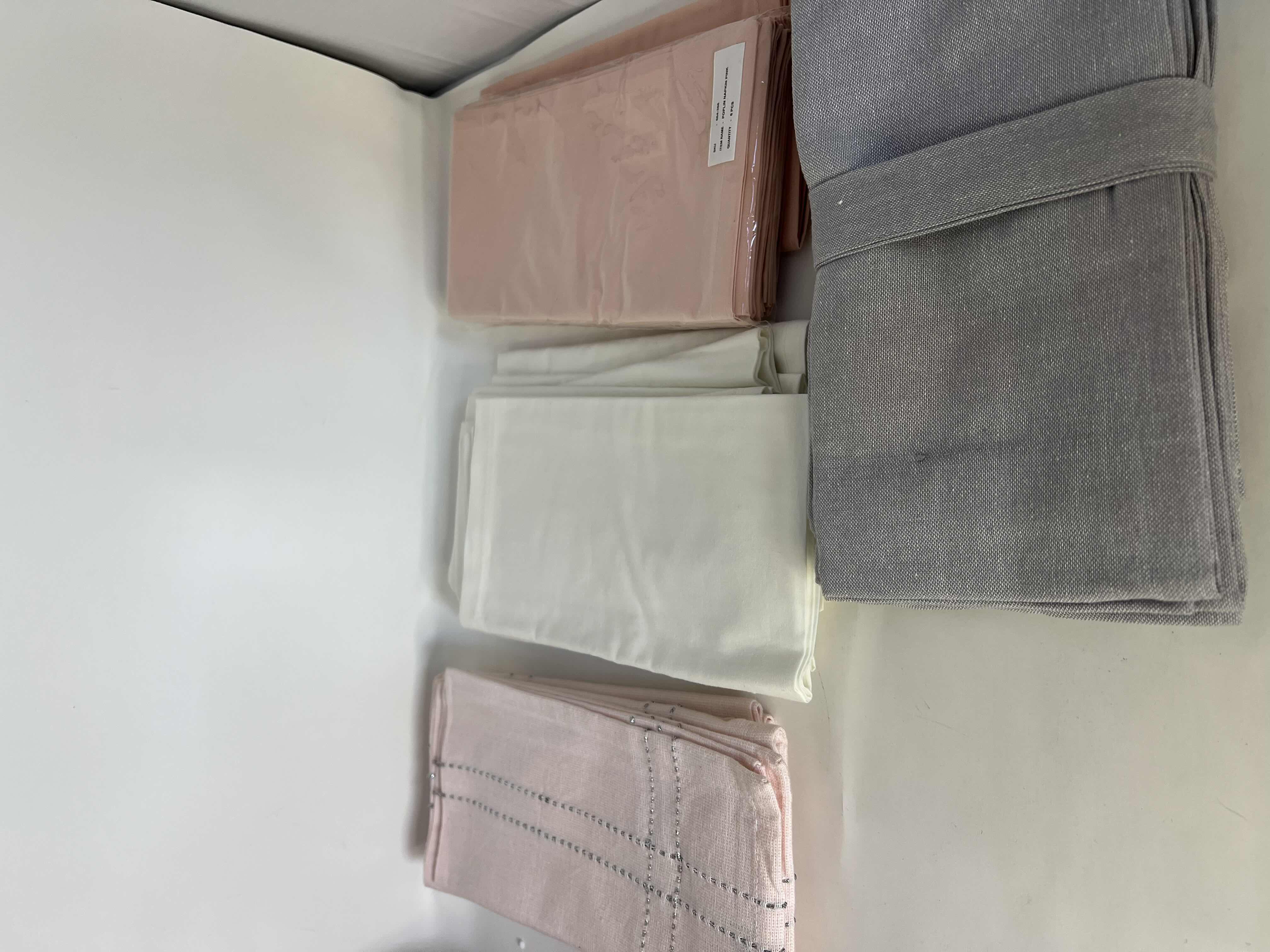 Photo 1 of 6-SETS OF CLOTH NAPKINS. VARIOUS COLORS.