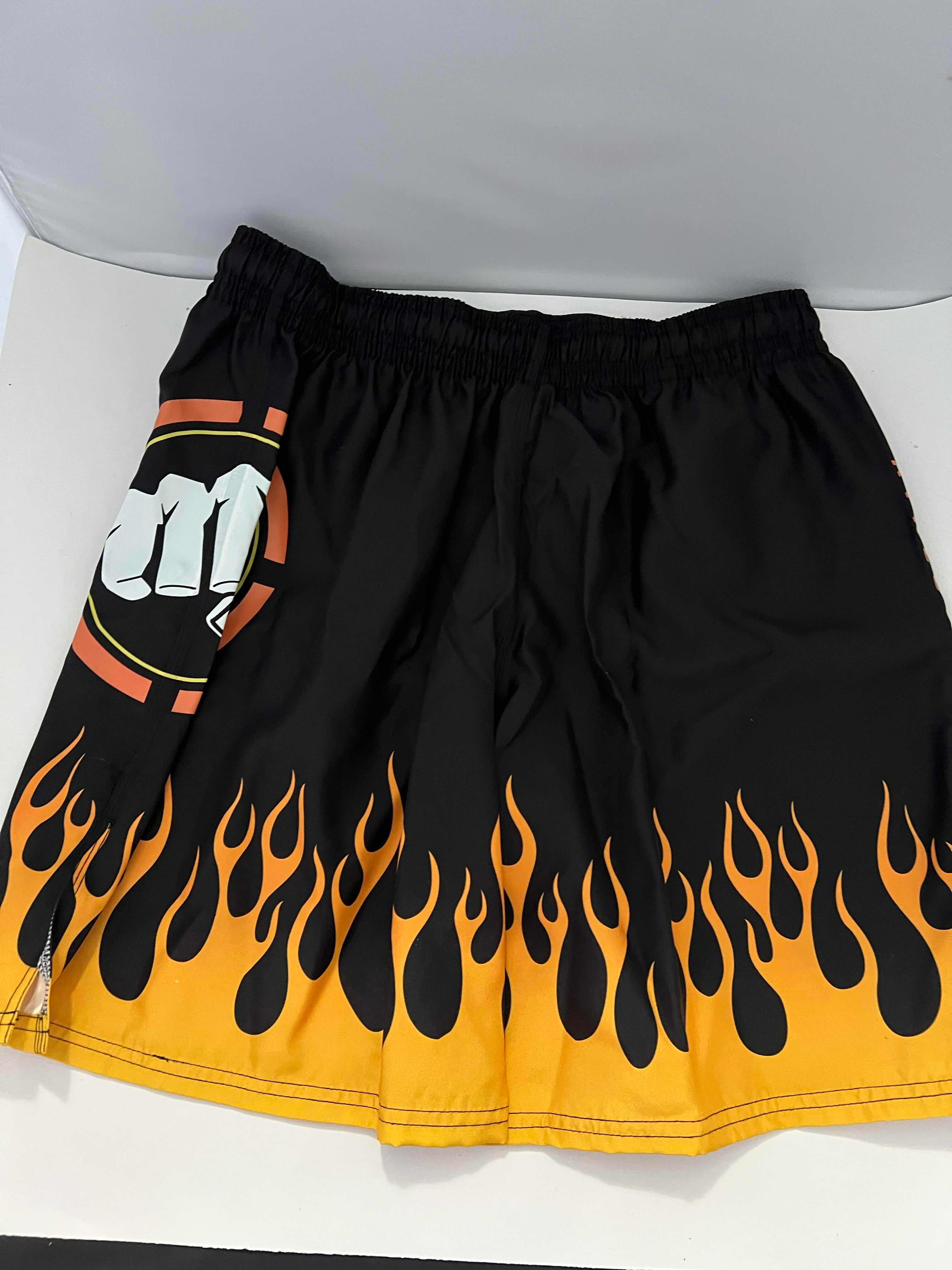 Photo 1 of AUTHENTIC BOXER SHORTS SIGNED BY “TITO ORTIZ.” MMA UFC MEMORABILIA. SIZE LARGE. 
