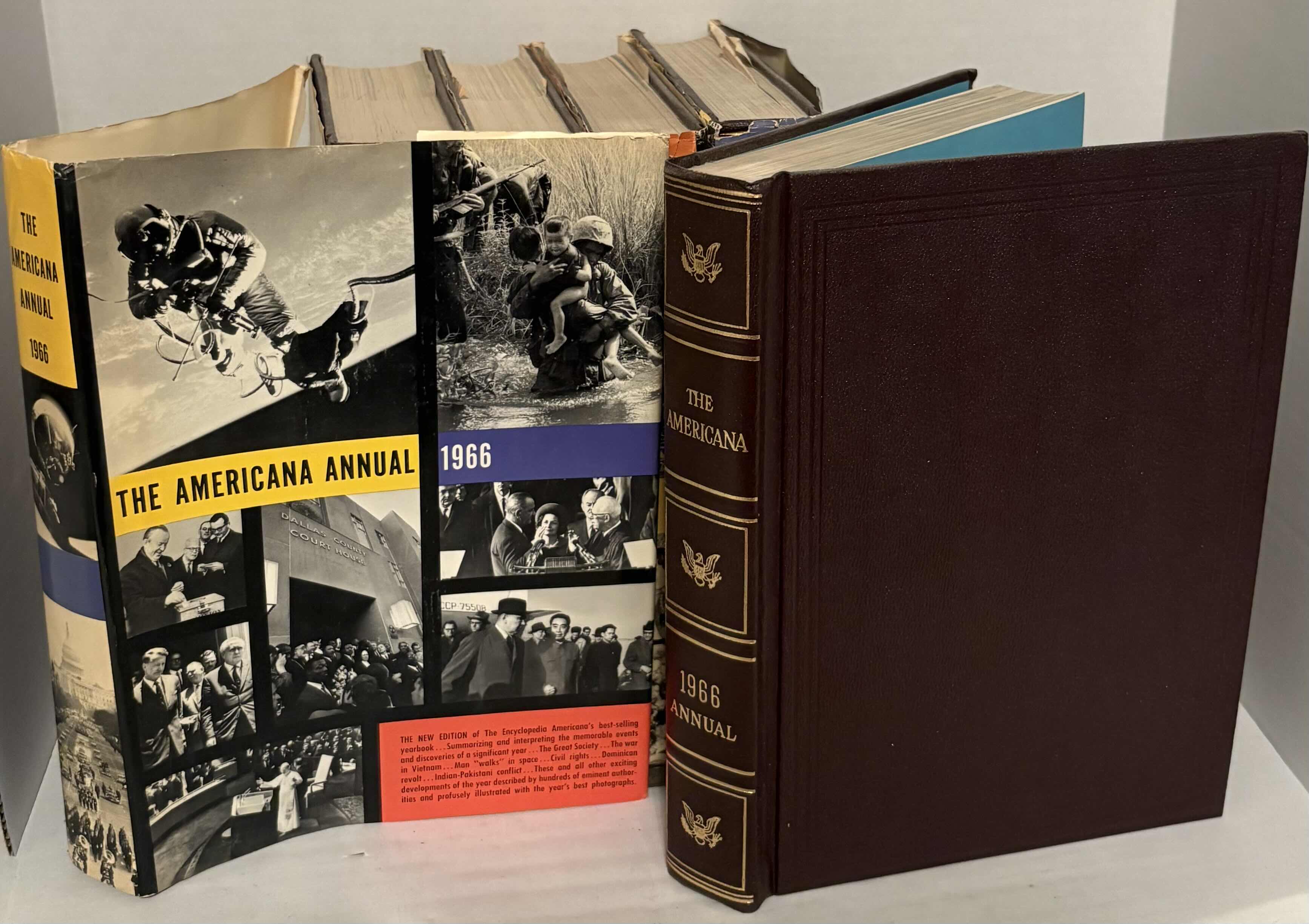 Photo 1 of 5-VINTAGE THE AMERICANA ANNUAL BOOKS 1962-1966 