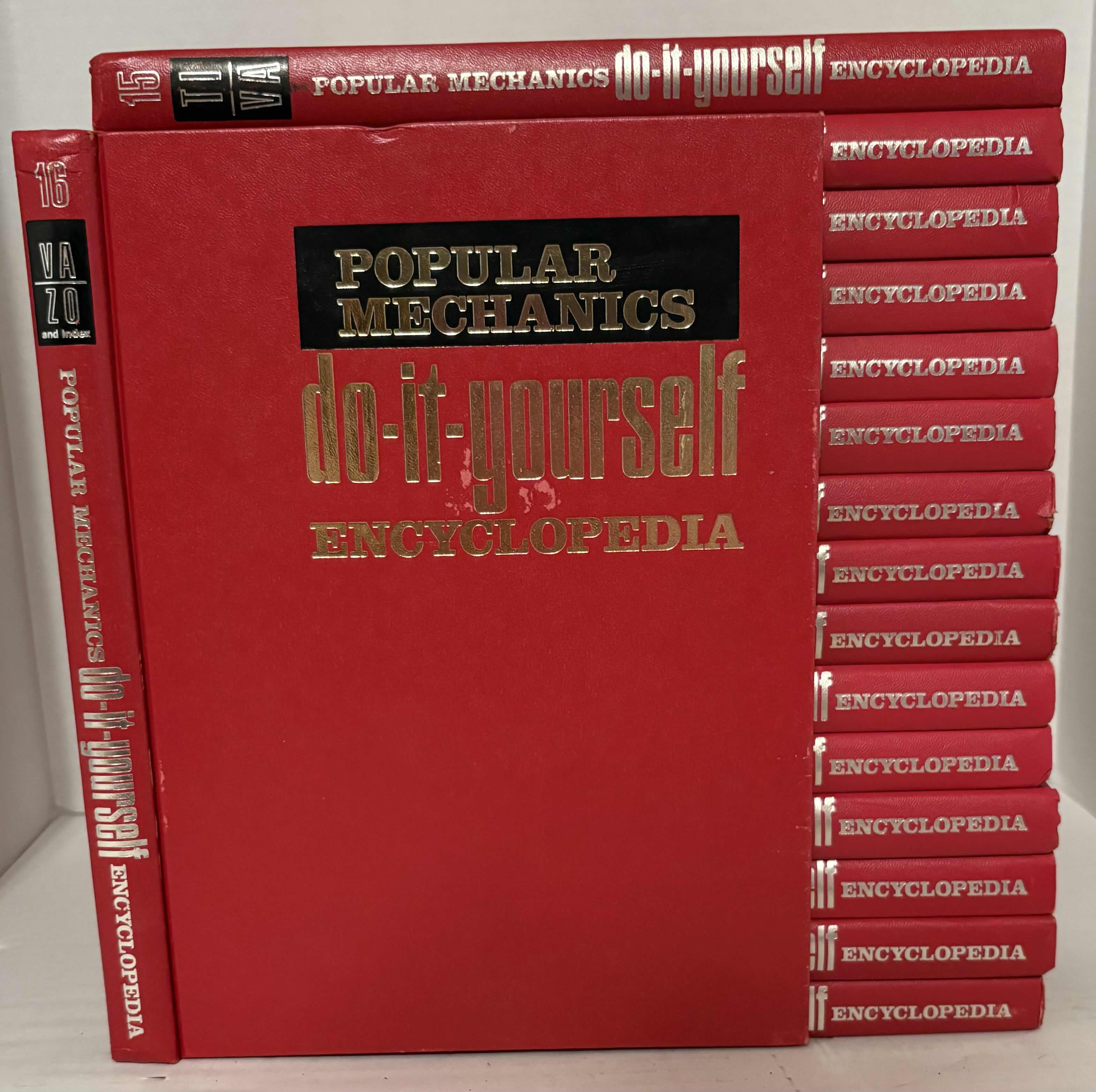 Photo 1 of 1968 POPULAR MECHANICS DO-IT-YOURSELF ENCYCLOPEDIA 16 BOOK SET