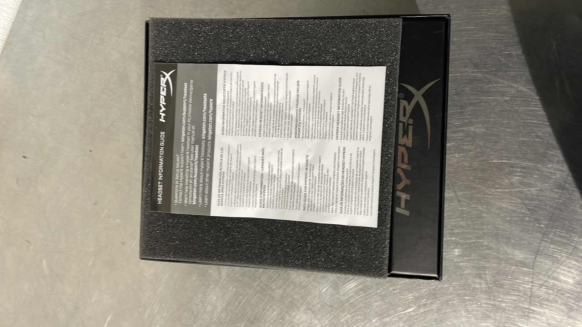 Photo 1 of KINGSTON HYPER X GAMING HEADSET UNKNOWN MISSING PARTS UNABLE TO TEST