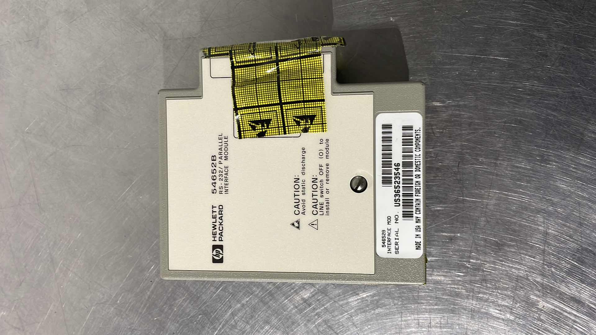 Photo 1 of HEWLETT PACKARD(HP) 54652B RS-232/PARALLEL INTERFACE MODULE