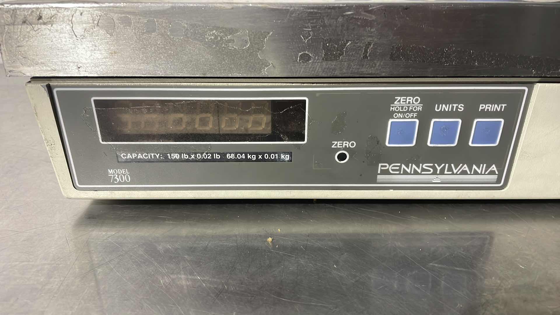 Photo 1 of PENNSYLVANIA MODEL 7300 100LB DISPLAY SCALE