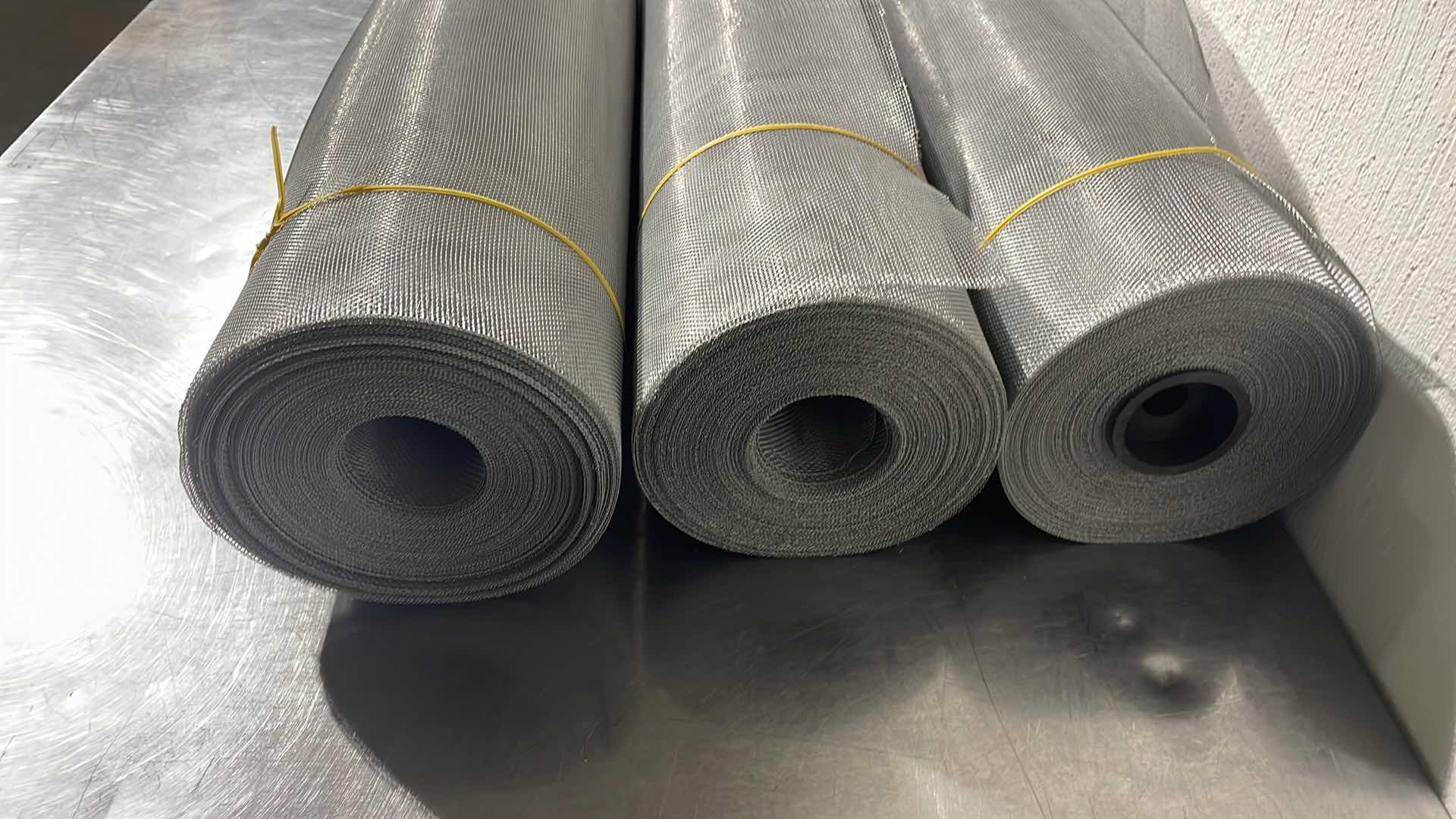 Photo 1 of 3 ROLLS 32” SCREEN MATERIAL UNKNOWN FOOTAGE