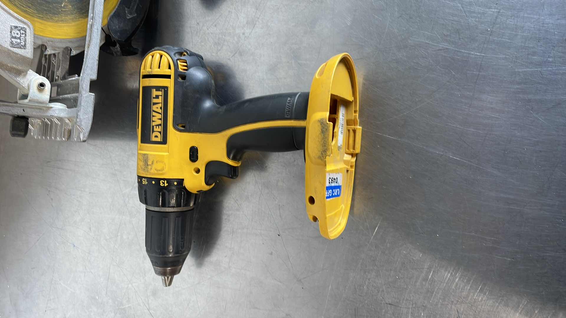 Photo 1 of DEWALT 18V DRILL DRIVER DC720, 18V HAMMER DRILL DCD950 AND 18V 6-1/2” CIRCULAR SAW DC390