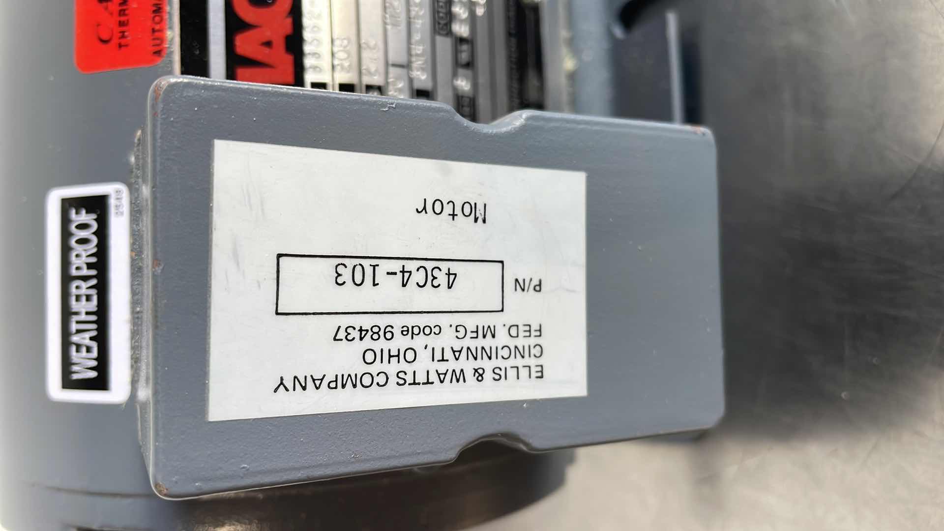 Photo 6 of MAC MOTOR APPLIANCE CORP ALT.  MOTOR  B8562-3 CX 3/4HP 208V