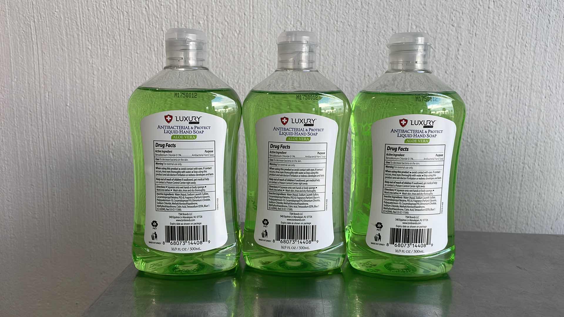 View 2 of LUXURY HYGIENE ALOE VERA LIQUID HAND SOAP 3-16.9oz BOTTLES