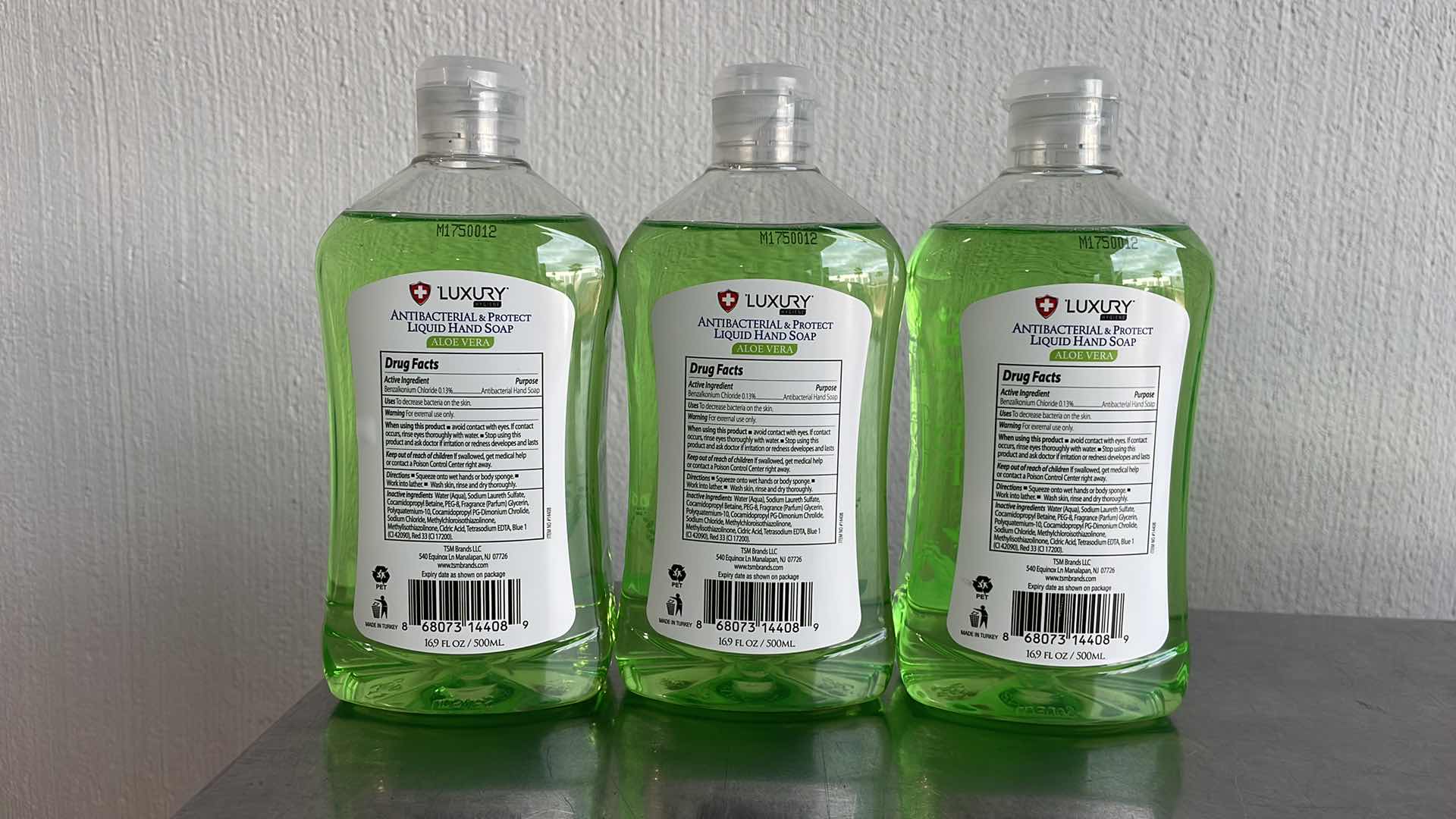 View 2 of LUXURY HYGIENE ALOE VERA LIQUID HAND SOAP 3-16.9oz BOTTLES
